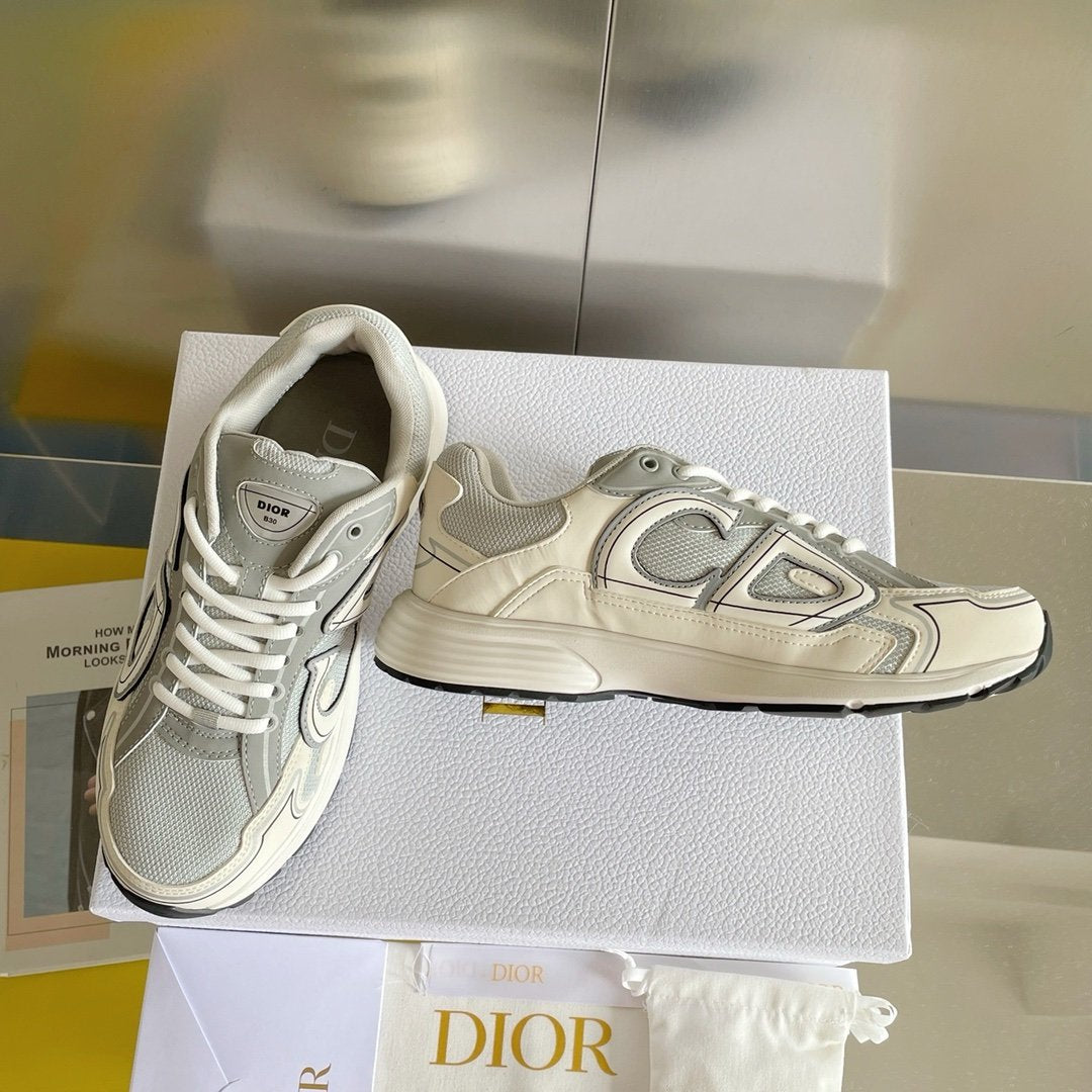 Dior B30 Reflective Grey/White