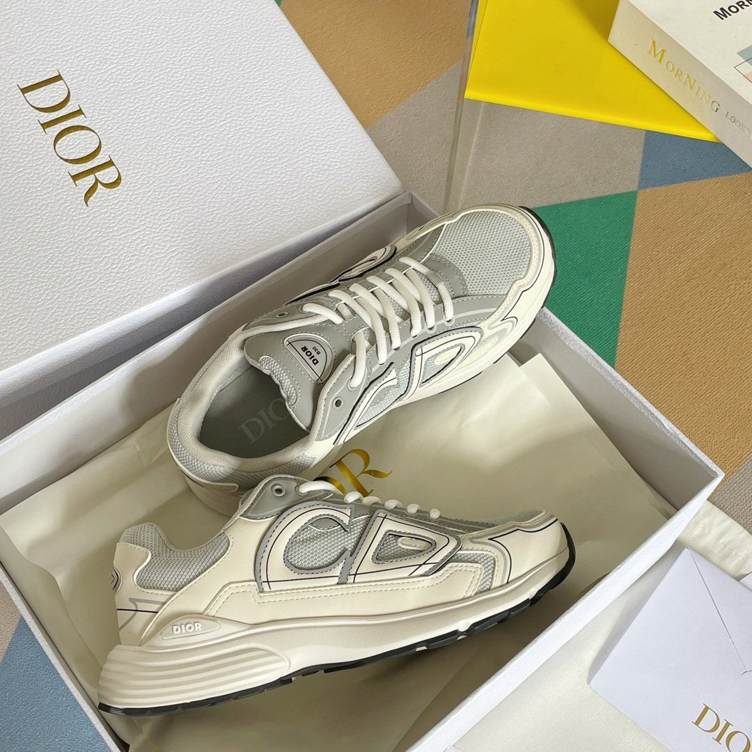 Dior B30 Reflective Grey/White