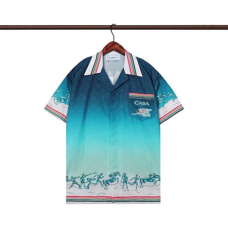 Casablanca Cuban Collar Summer Set Blue