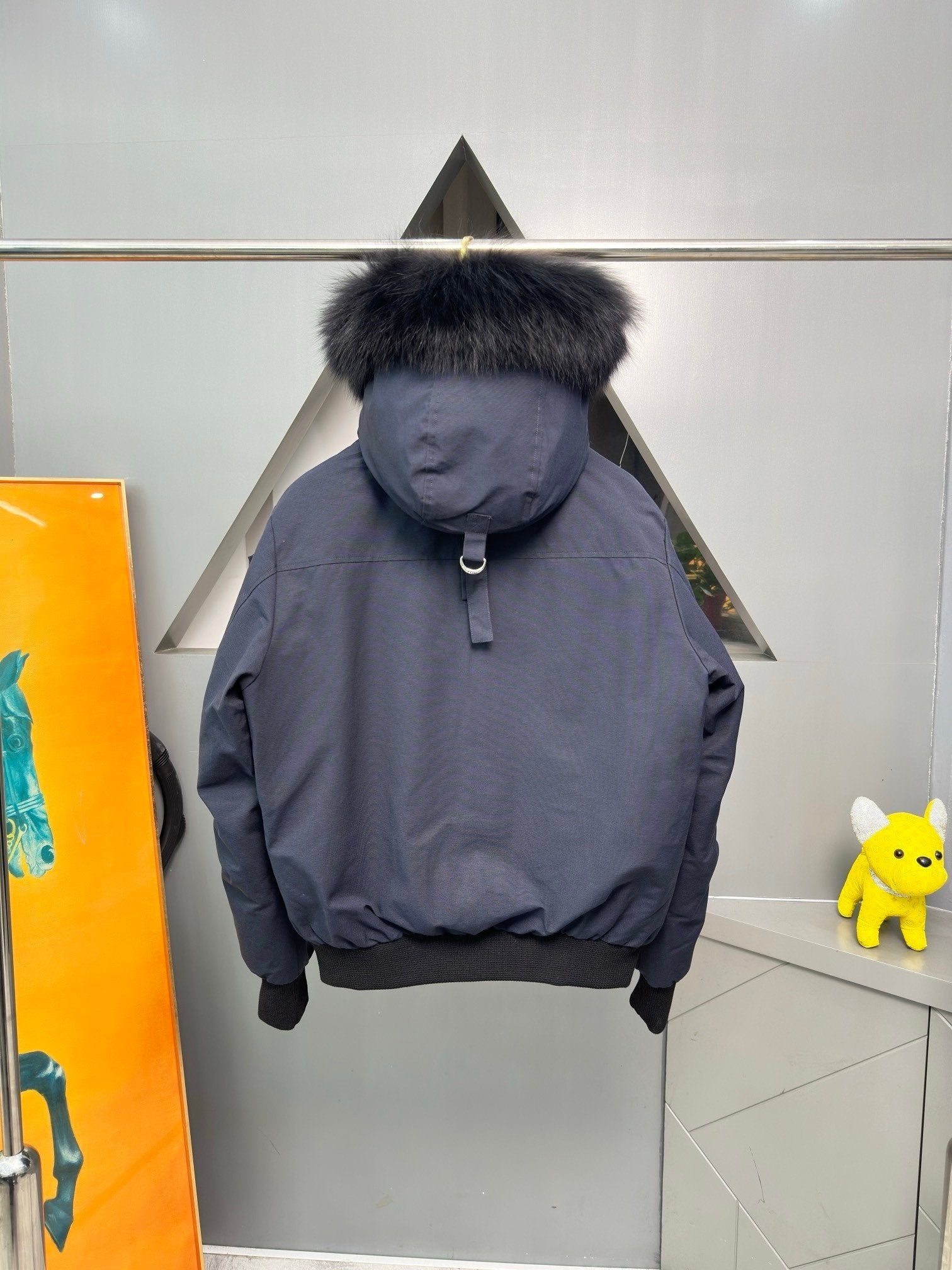 Moose Knuckles Quilted Jacket Navy/Black