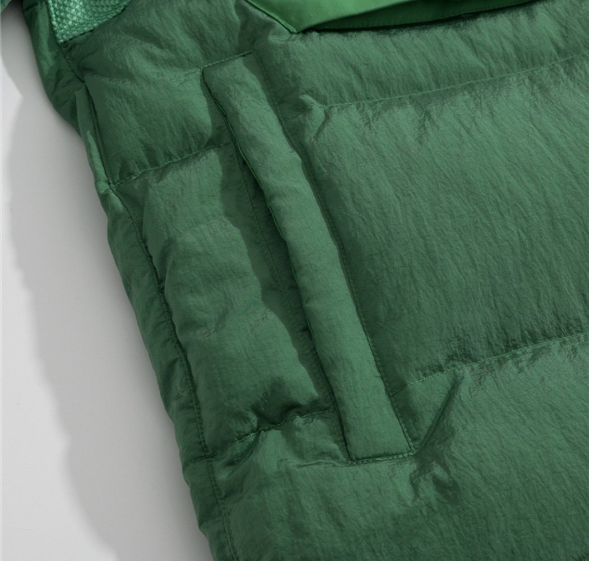 Stone Island Real Down Jacket Green