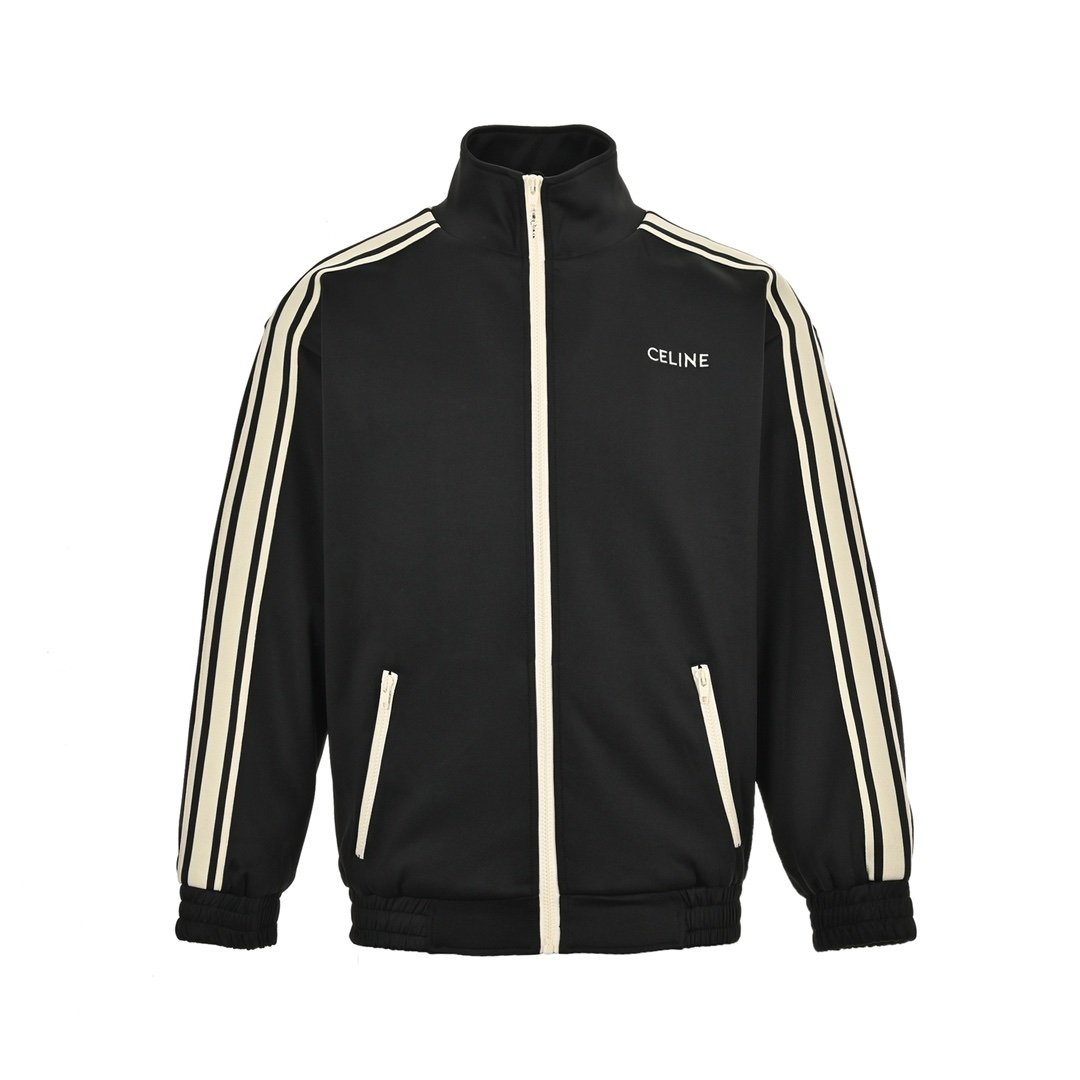 Celine Double Face Jersey Tracksuit Black