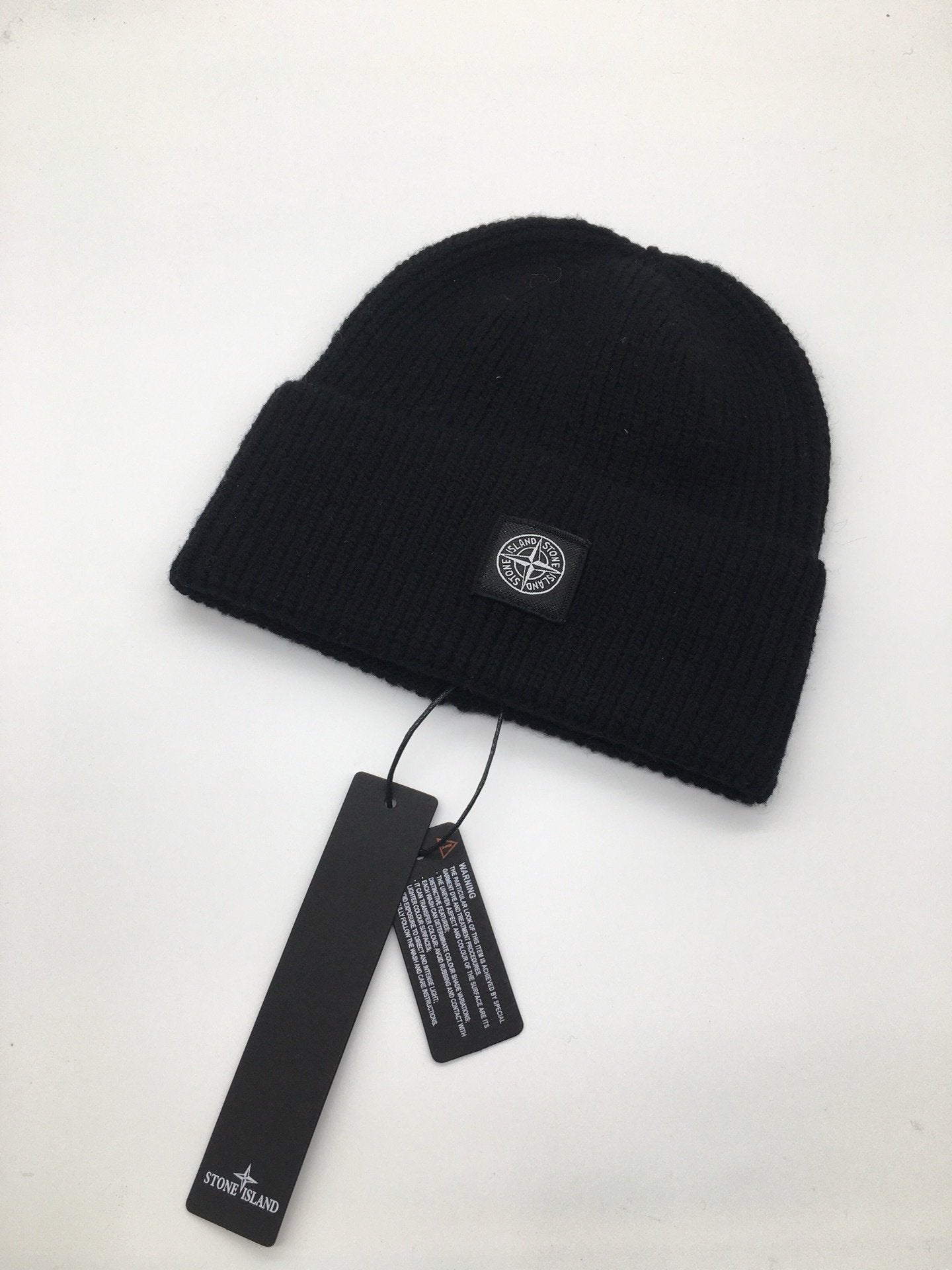 Stone Island Mini Logo Patch Wool Beanie