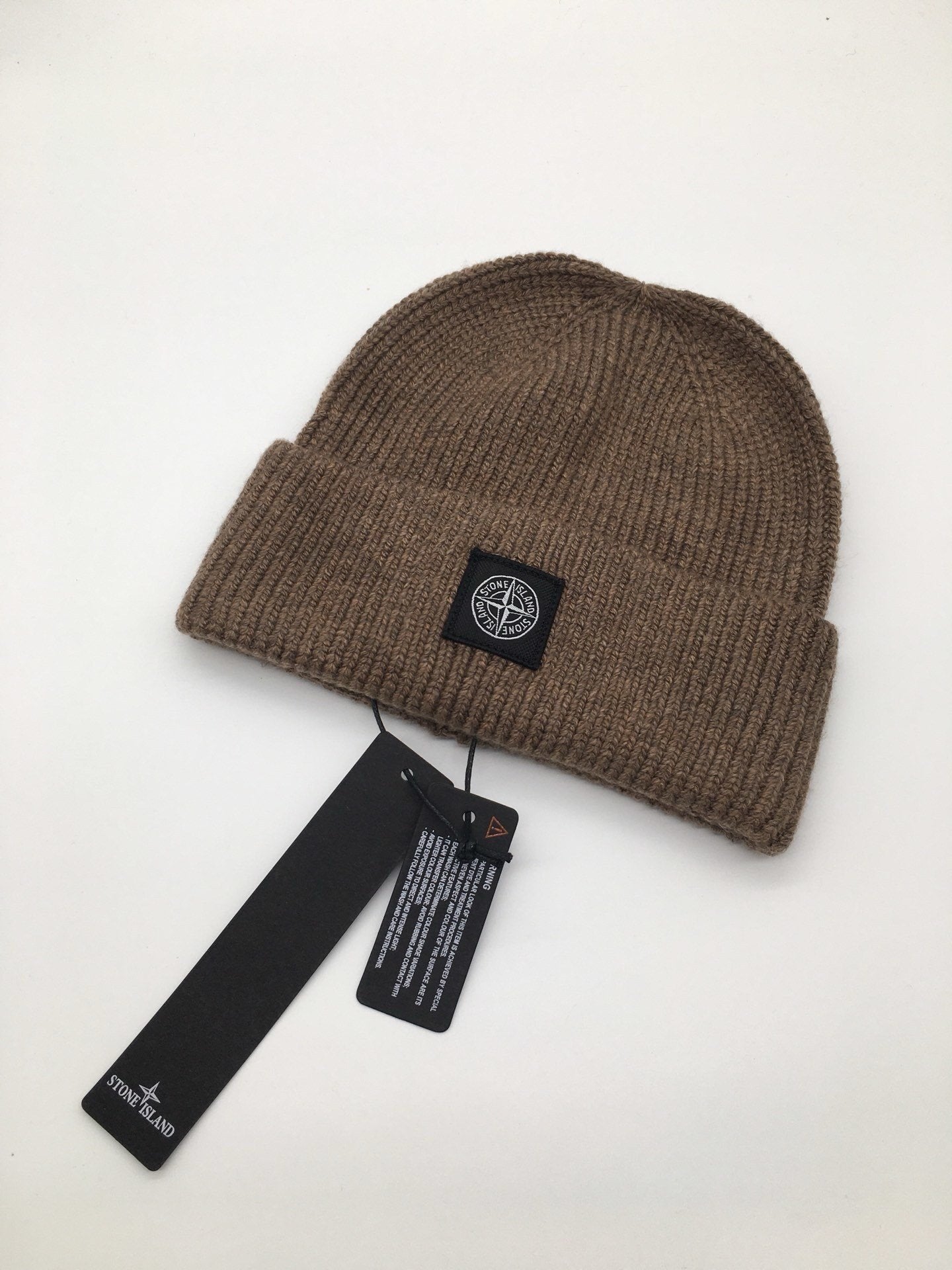 Stone Island Mini Logo Patch Wool Beanie