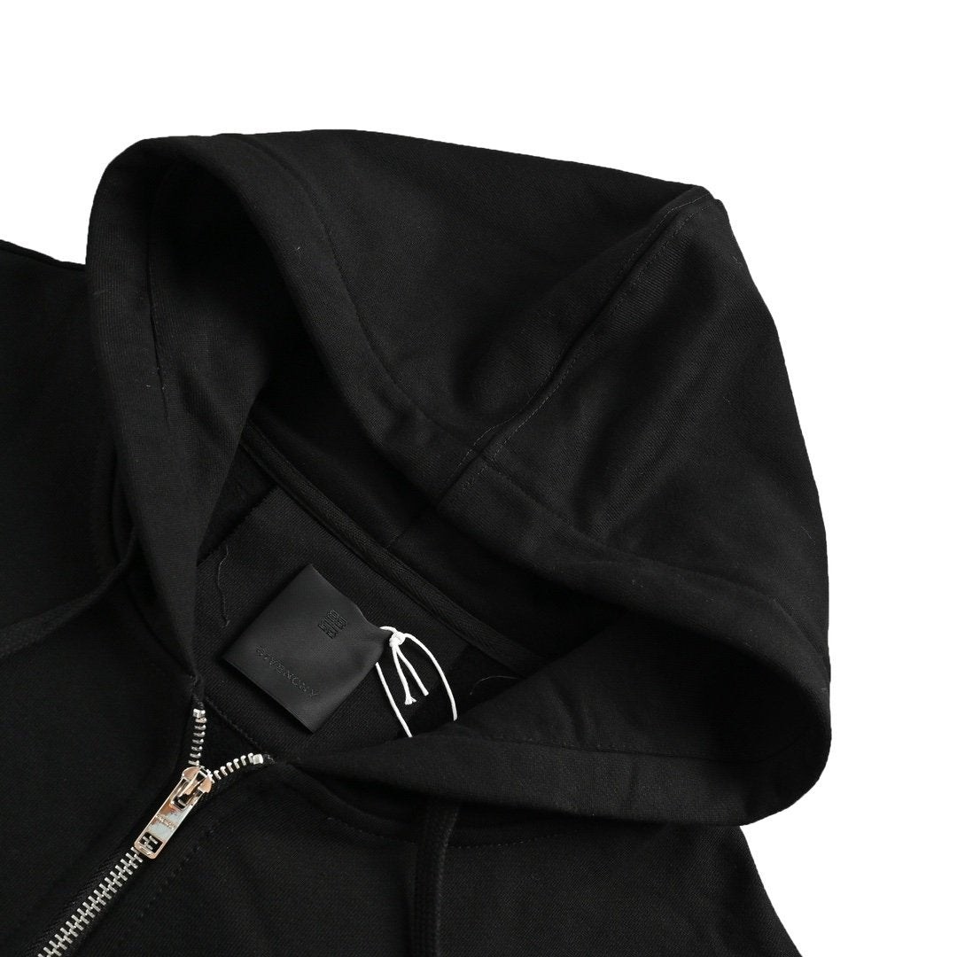 Givenchy Zipped Hoodie Black