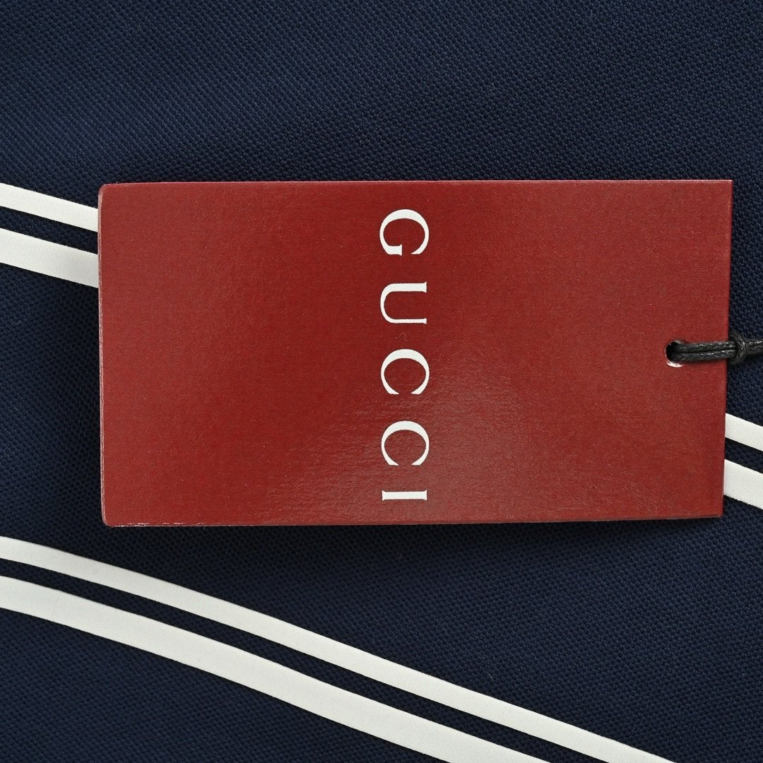 Gucci Technical Jersey Zipped Hoodie Navy