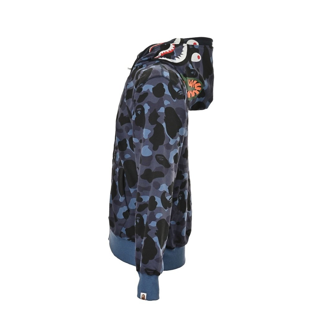 Bape Bathing Ape Colour Zipped Hoodie Blue