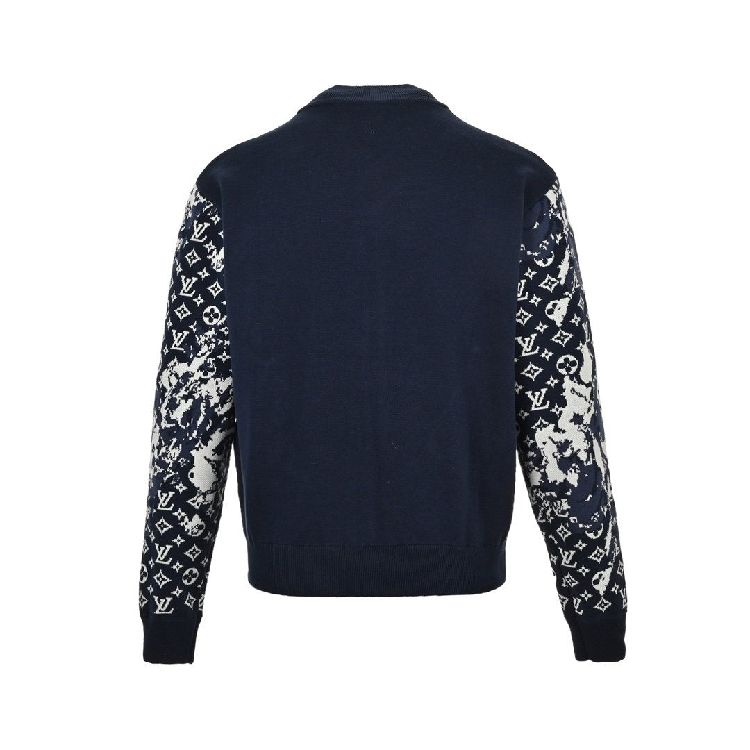 Louis Vuitton Zipped Cotton Blend Blouson Navy