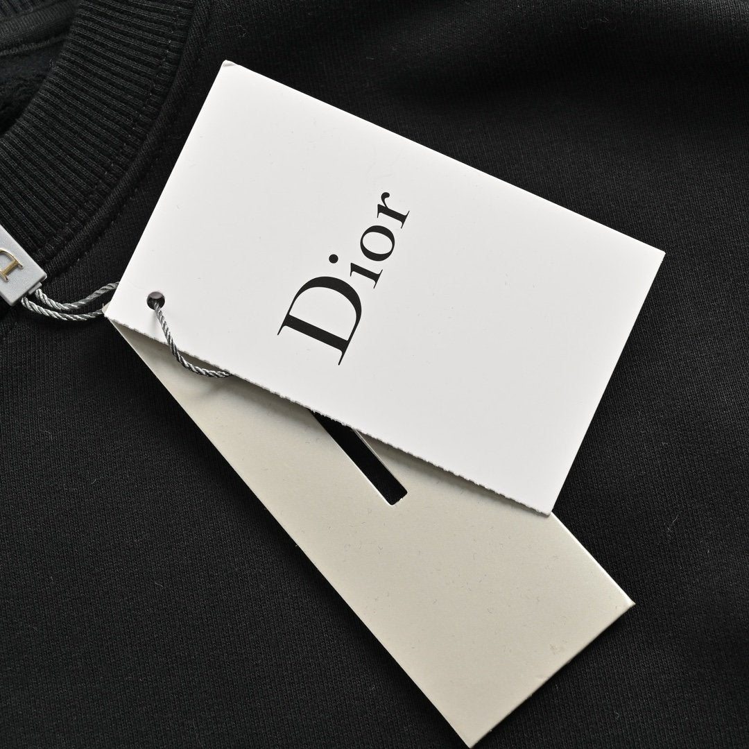 Dior Couture Logo Knit Sweater Black