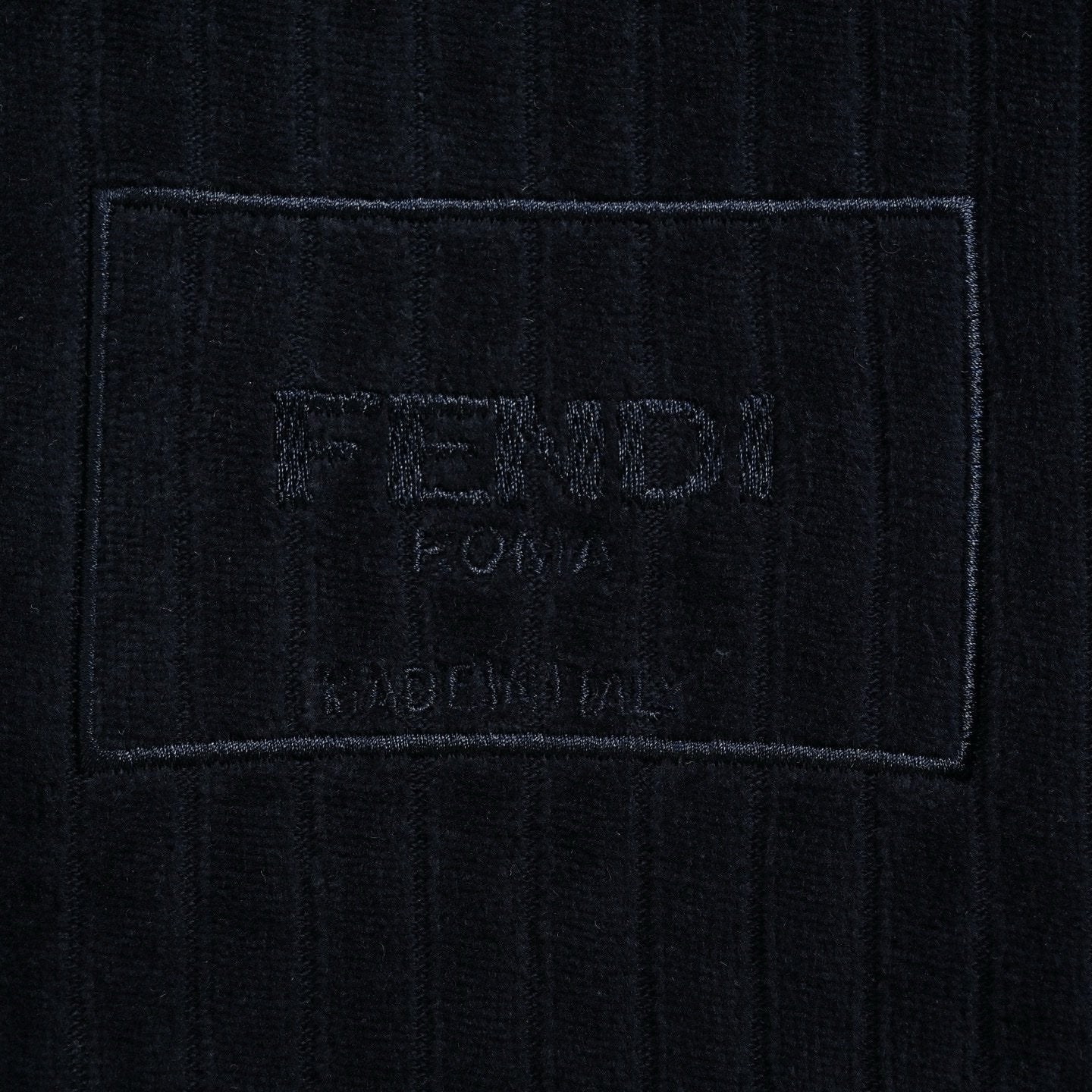 Fendi Zipped Hoodie Fabric Blue