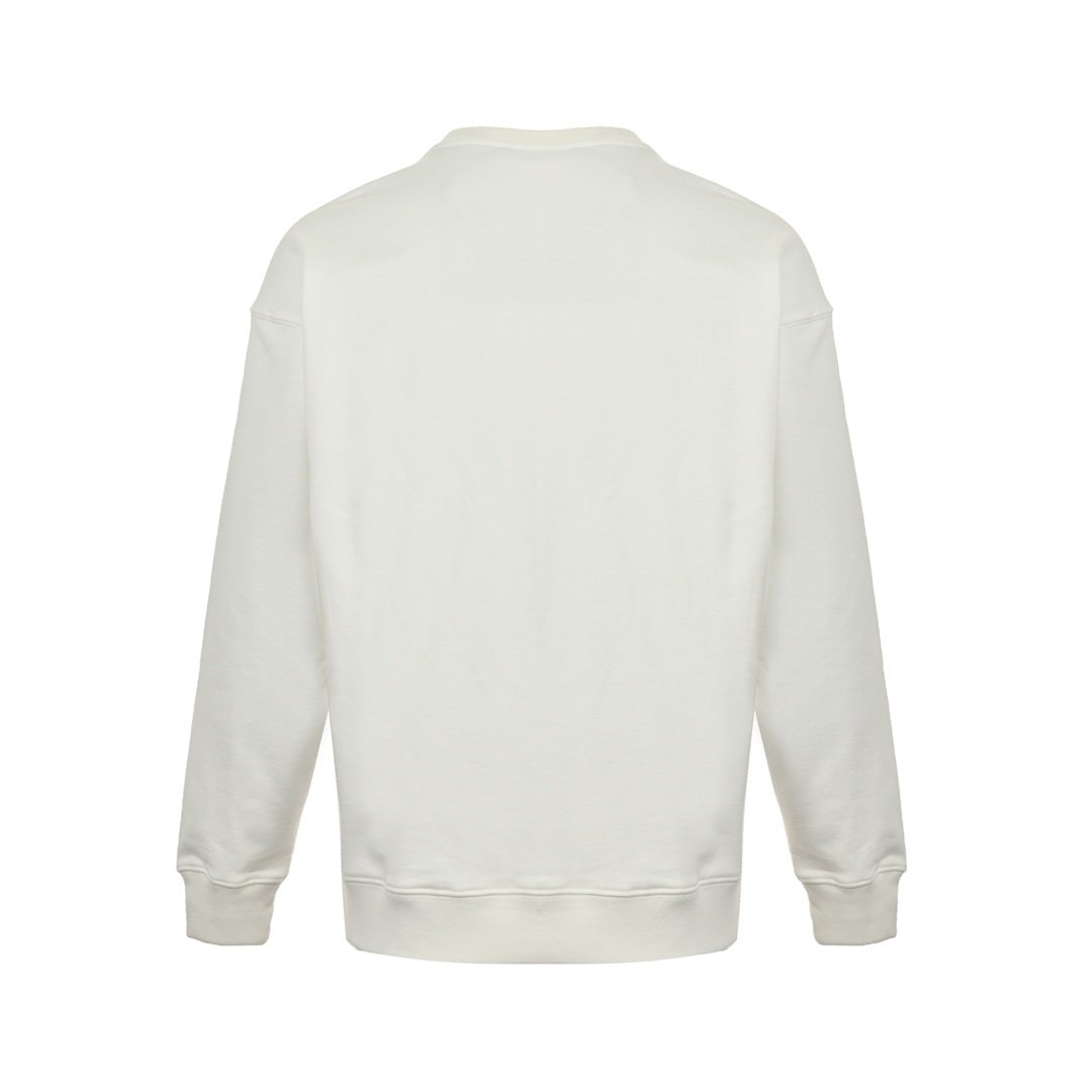 Prada Middle Logo Sweater White