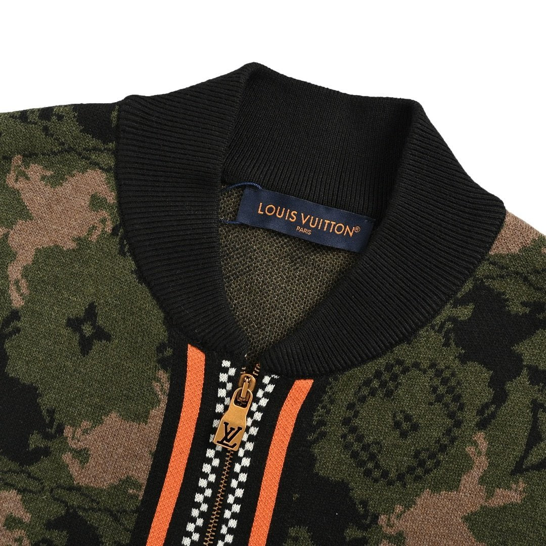 Louis Vuitton Jacquard Wool Bomber Blouson