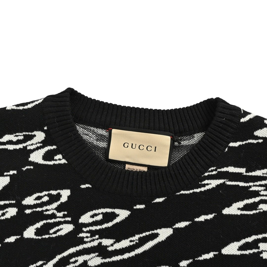 Gucci Piqué Sweater Black