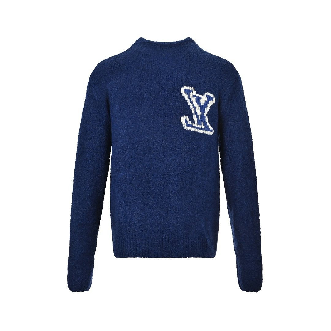 Louis Vuitton Pre-Owned 2010’s LV Intarsia Sweater Blue