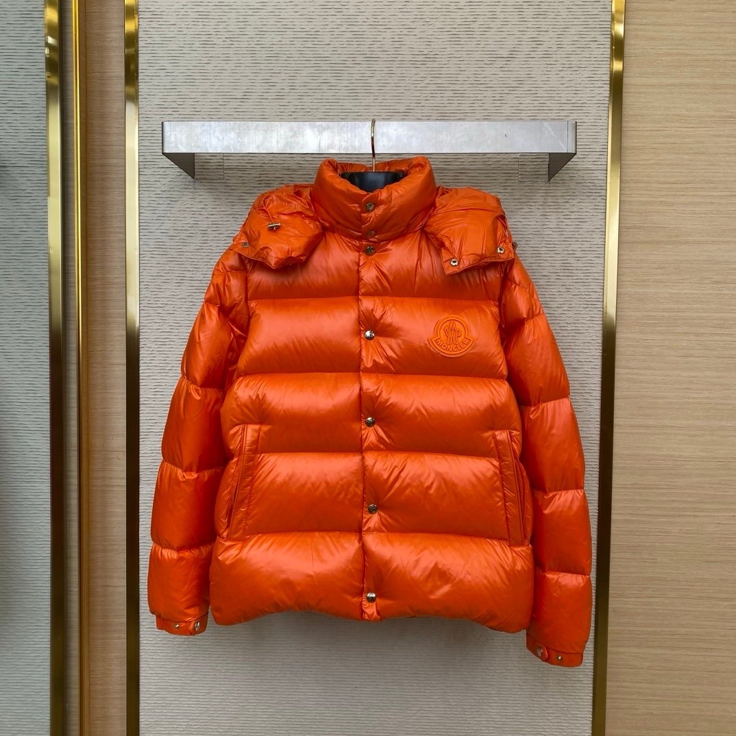 Moncler Lamentin Quilted Puffer Jacket Orange