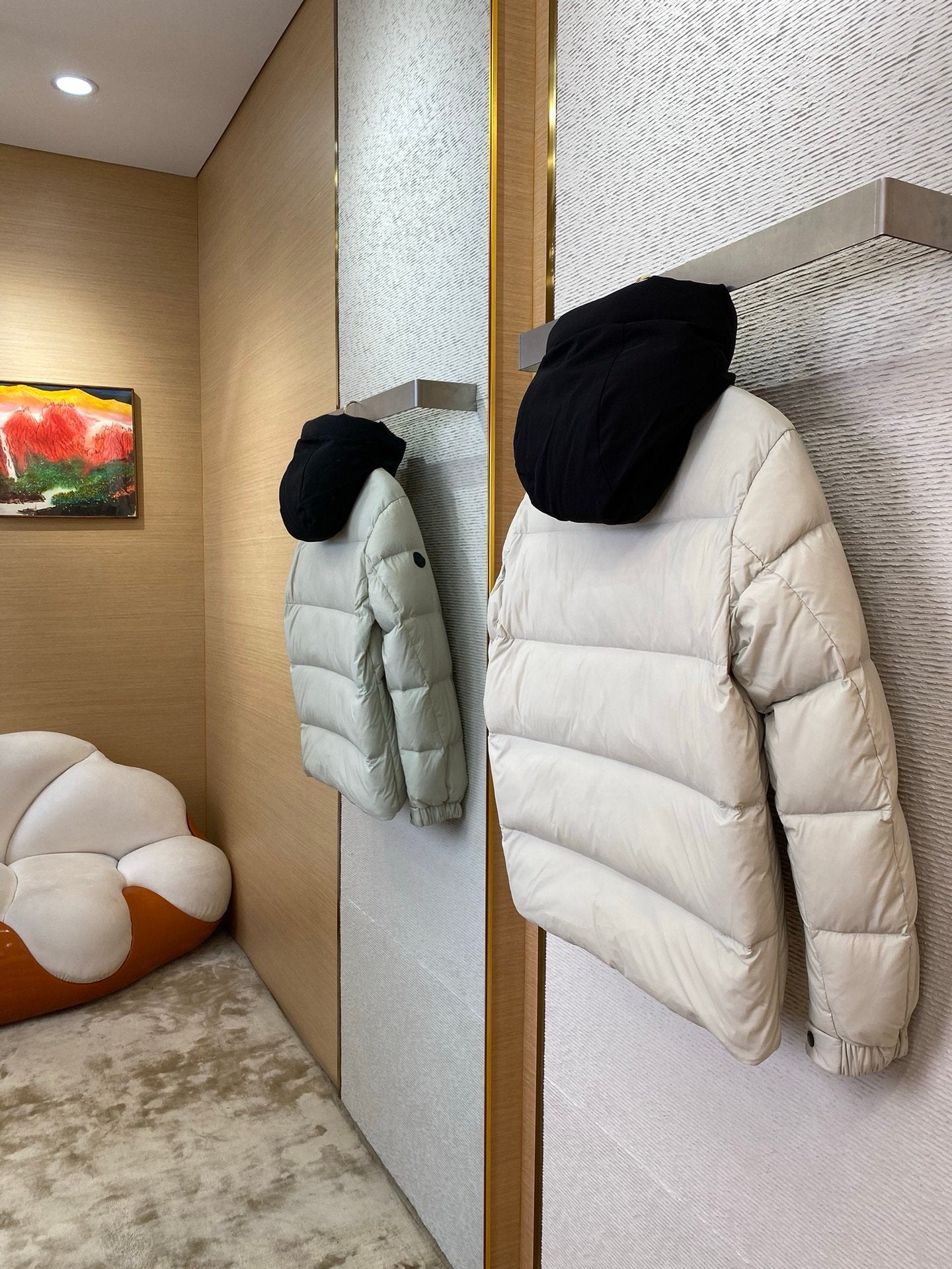 Moncler Madeira Down Jacket White/Black