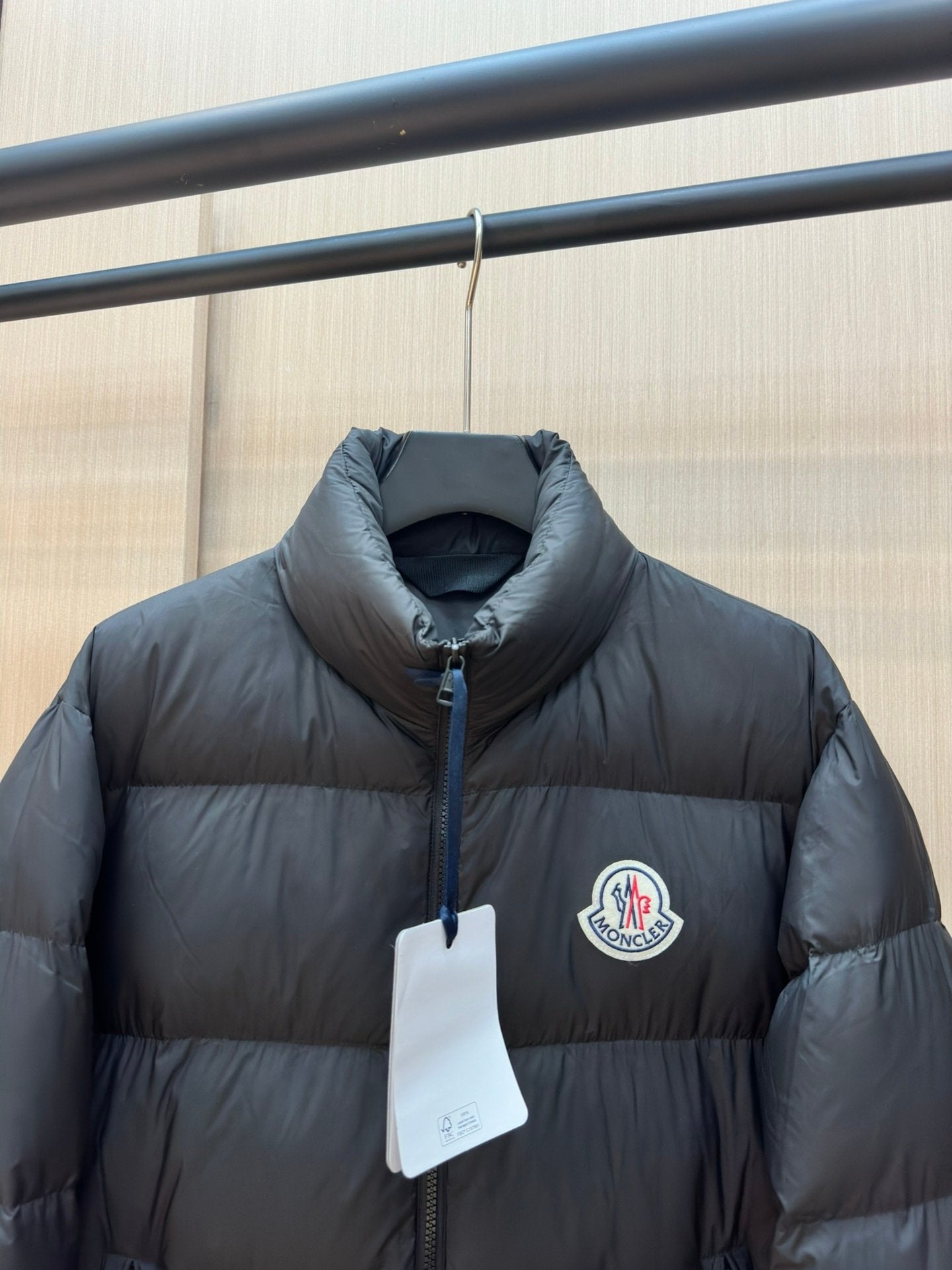 Moncler Black Citala Short Down Jacket Black