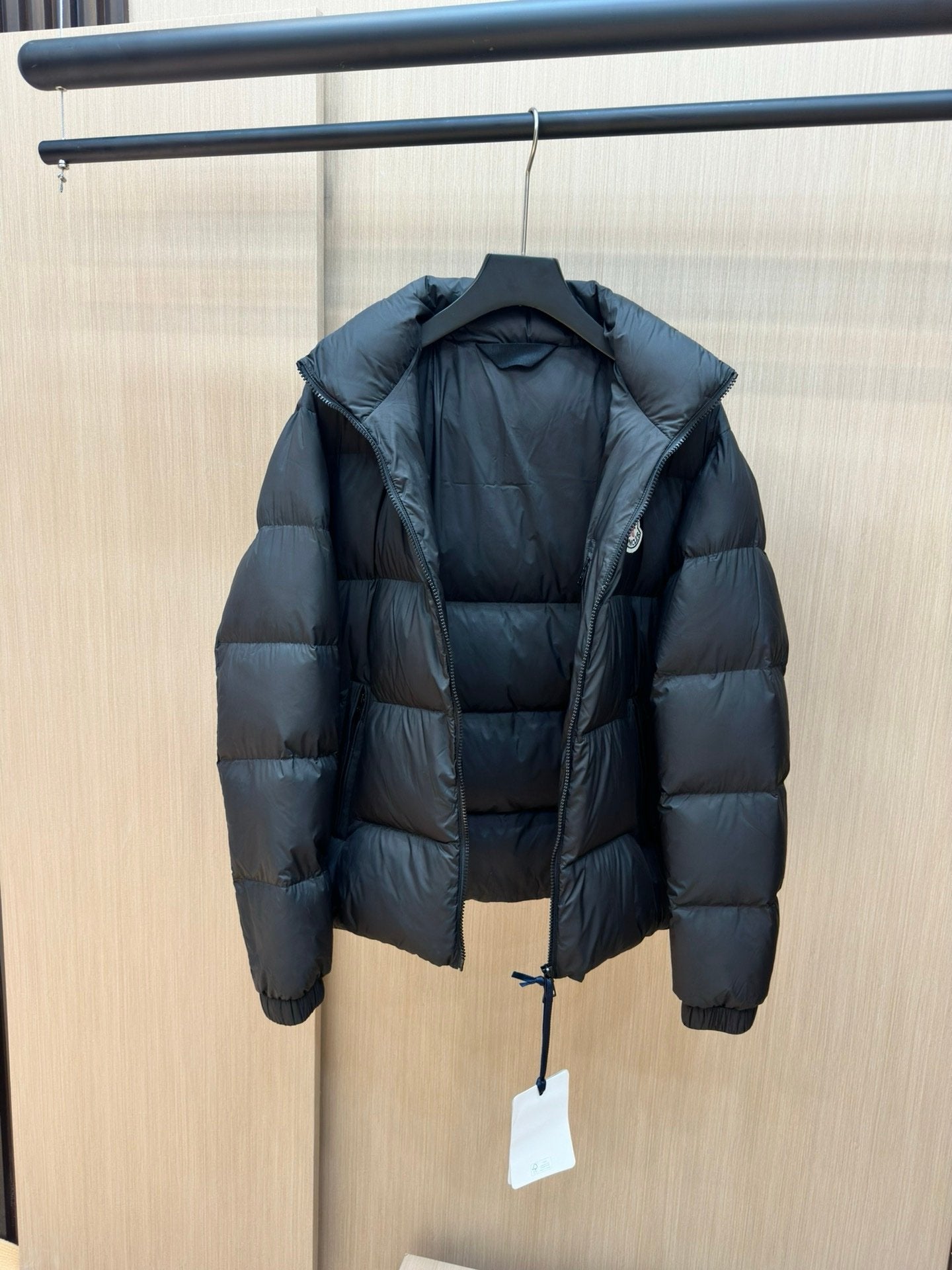 Moncler Black Citala Short Down Jacket Black