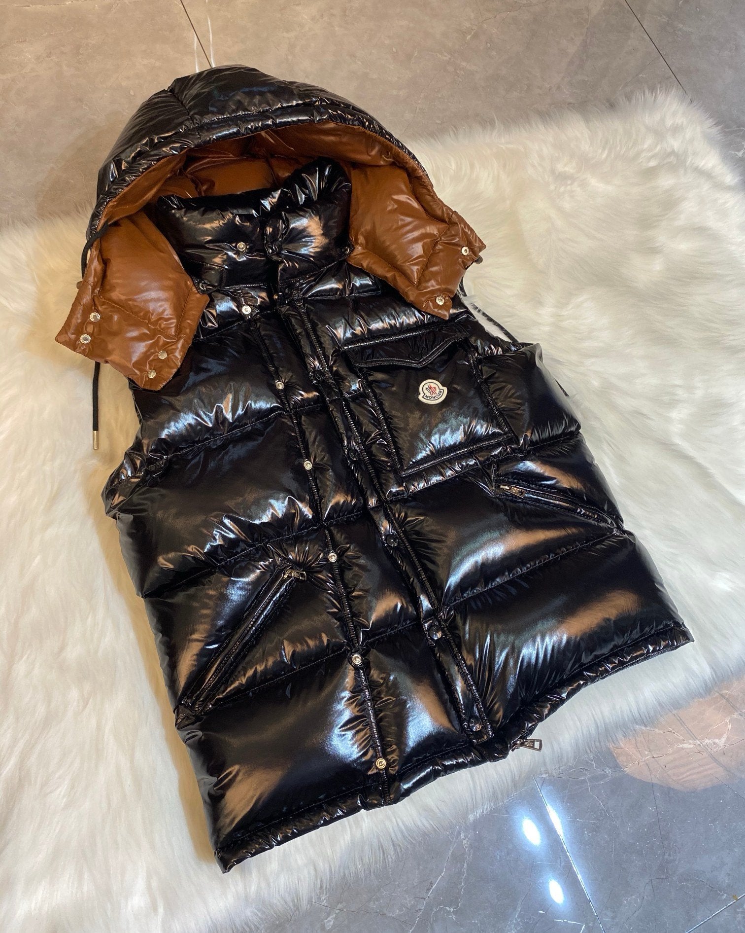 Moncler Karakorum Ripstop Hooded Down Jacket Black