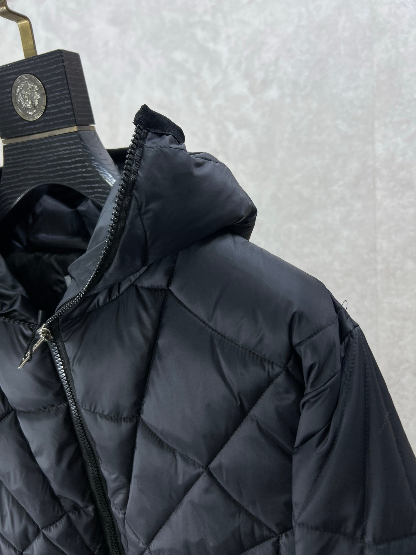 Moncler Black Violier Spider-Man Short Down Jacket