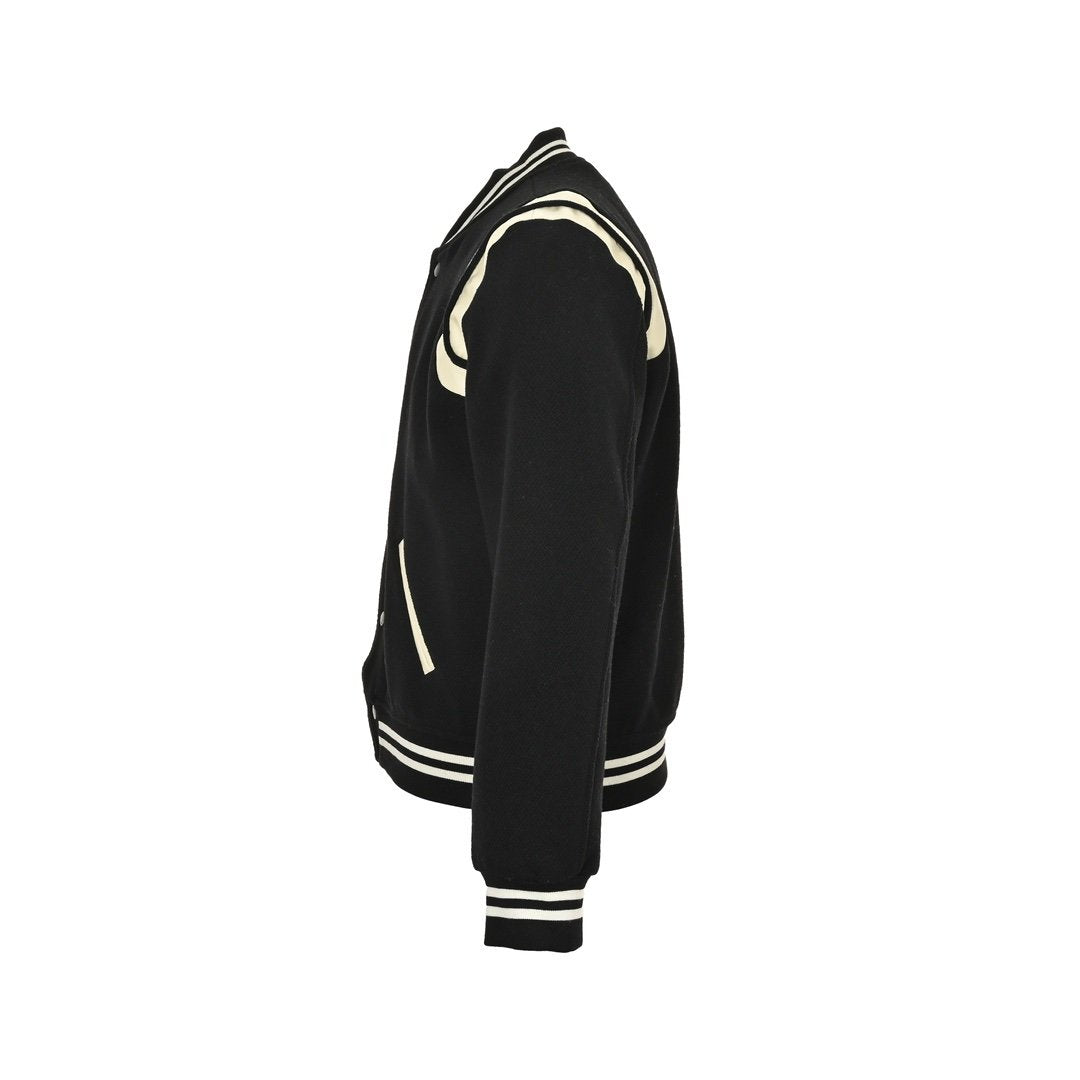Saint Laurent Wolblend Bomber Jack Black/White