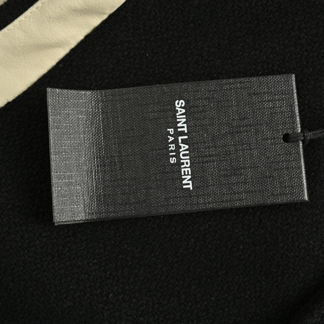 Saint Laurent Wolblend Bomber Jack Black/White