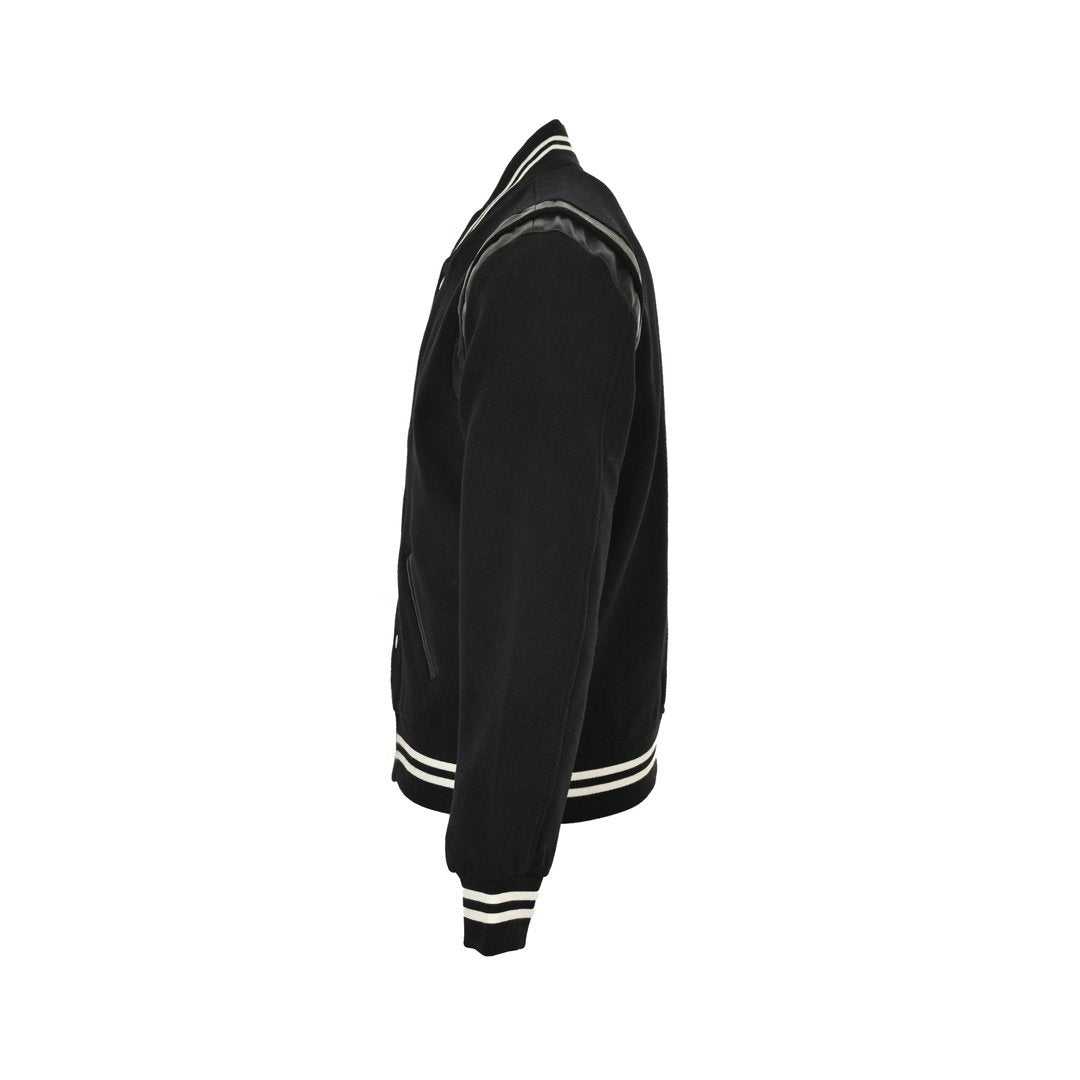 Saint Laurent Wolblend Bomber Jack Black