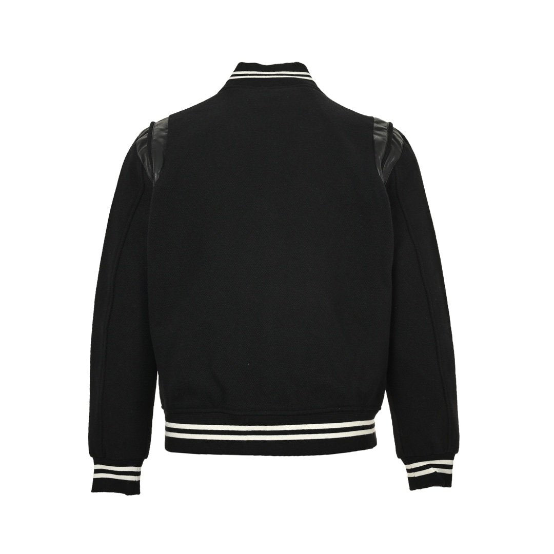 Saint Laurent Wolblend Bomber Jack Black