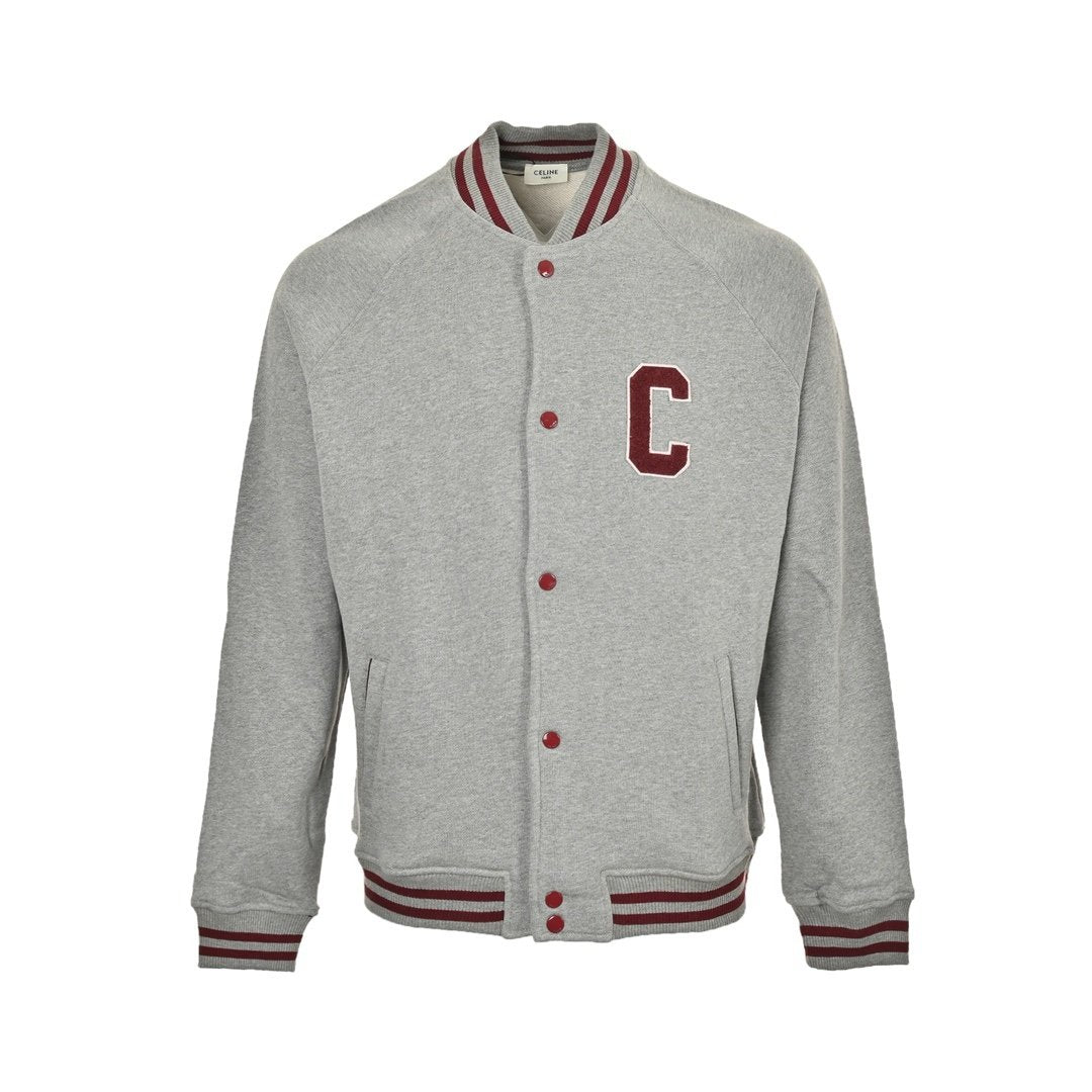 Celine Teddy College Jacket Grey
