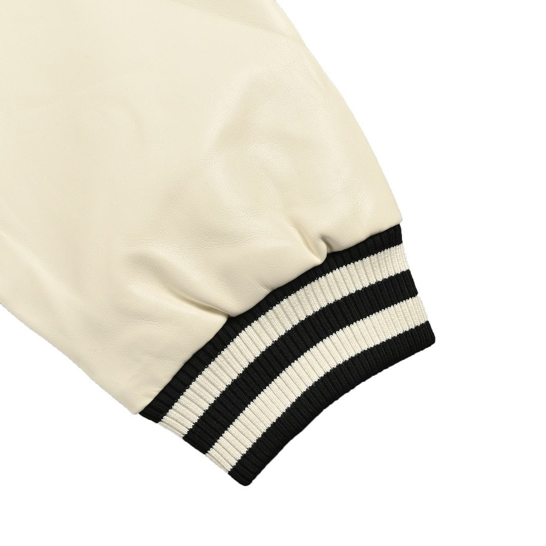 Givenchy Varsity Jack In Black White Leather
