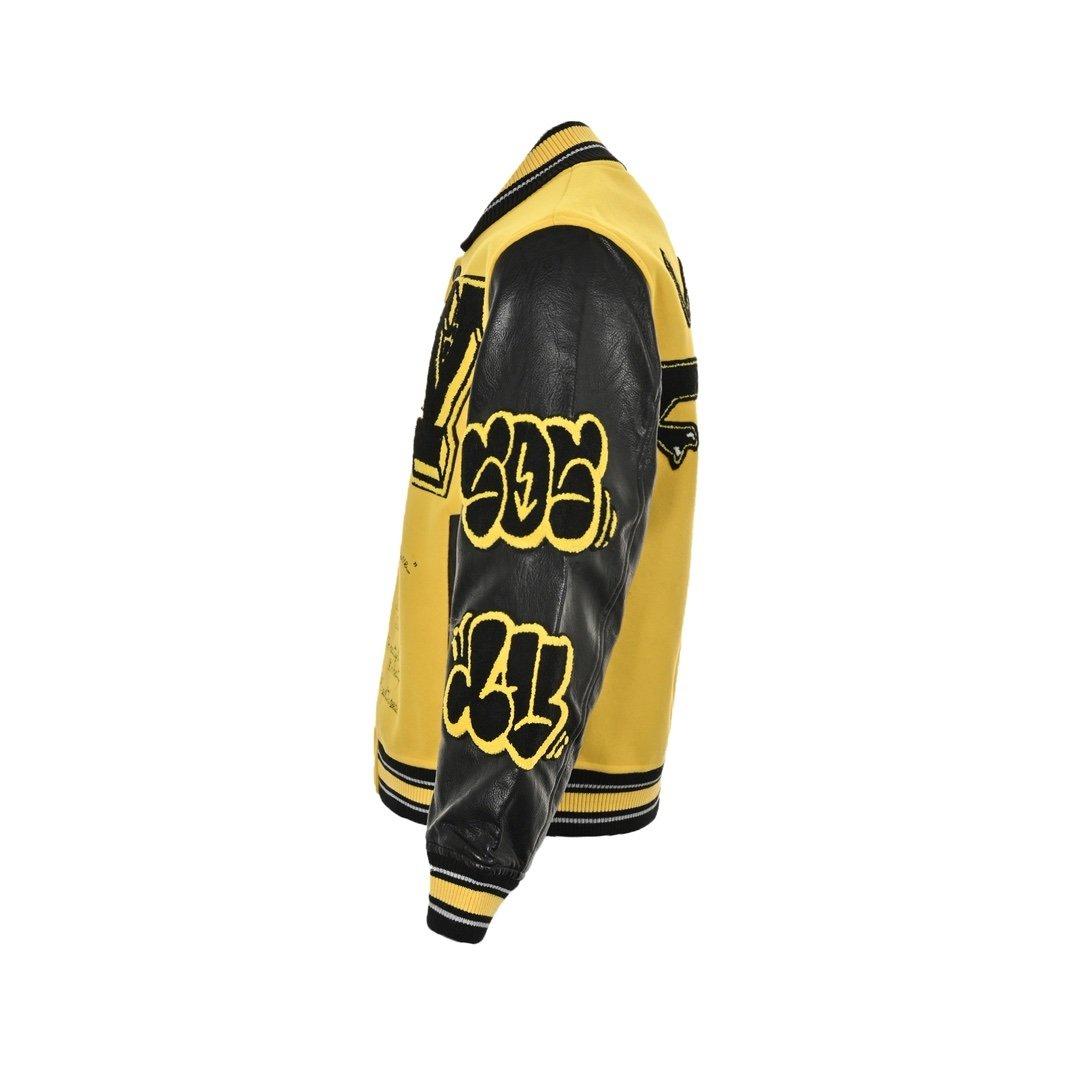 Louis Vuitton Embroidered Varsity Blouson Yellow