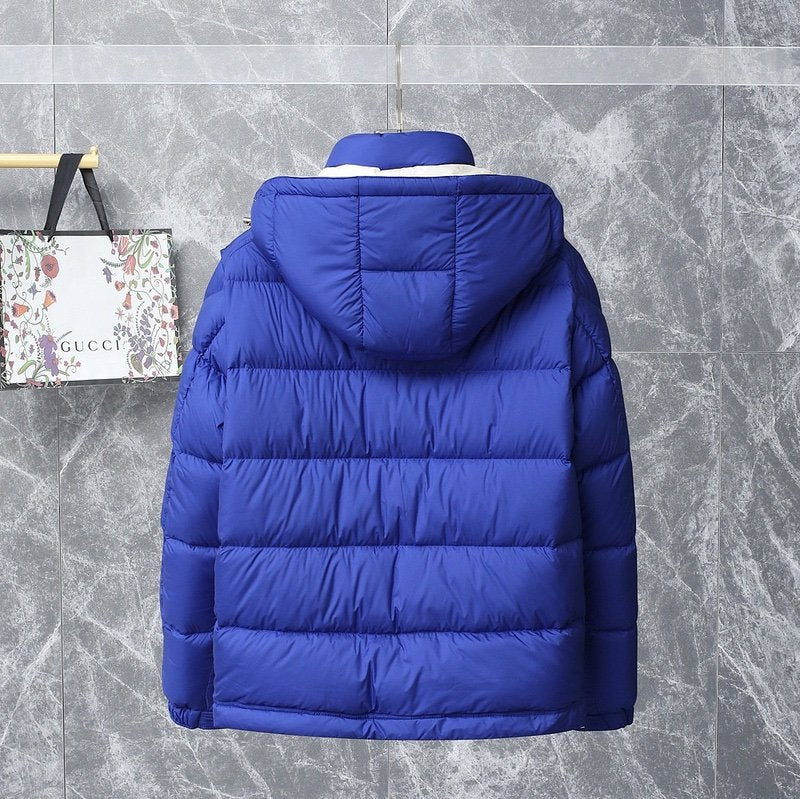 Moncler Poirier Down Jacket Blue/White