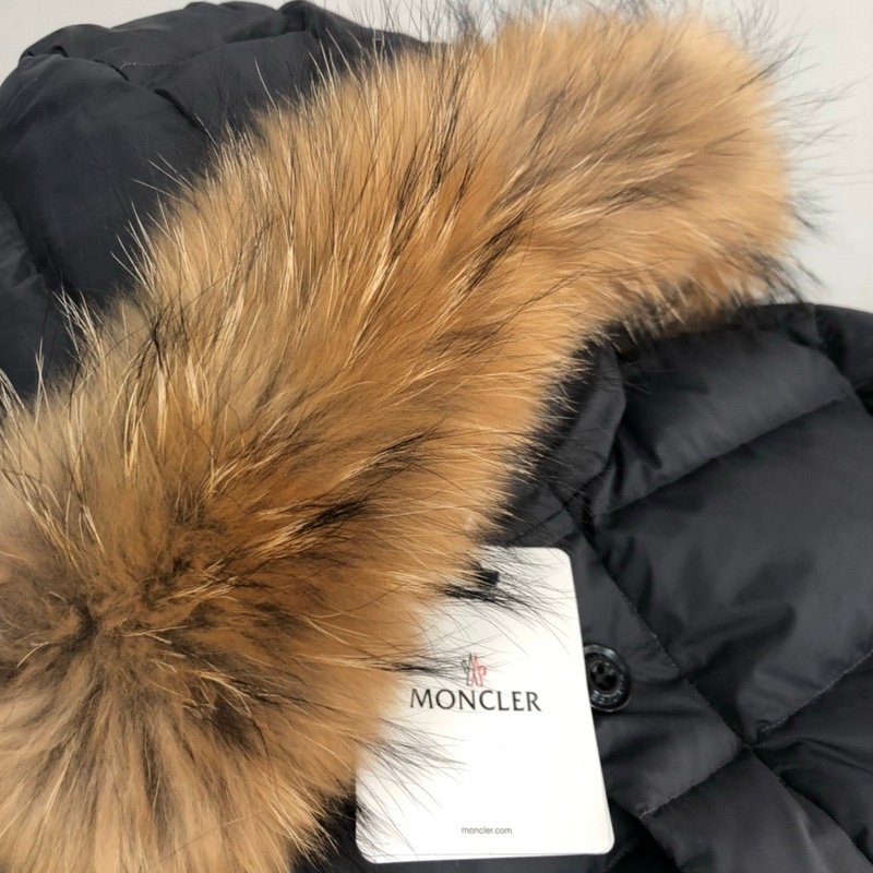 Moncler Clunye Hooded Mid-Length Down Jacket Black