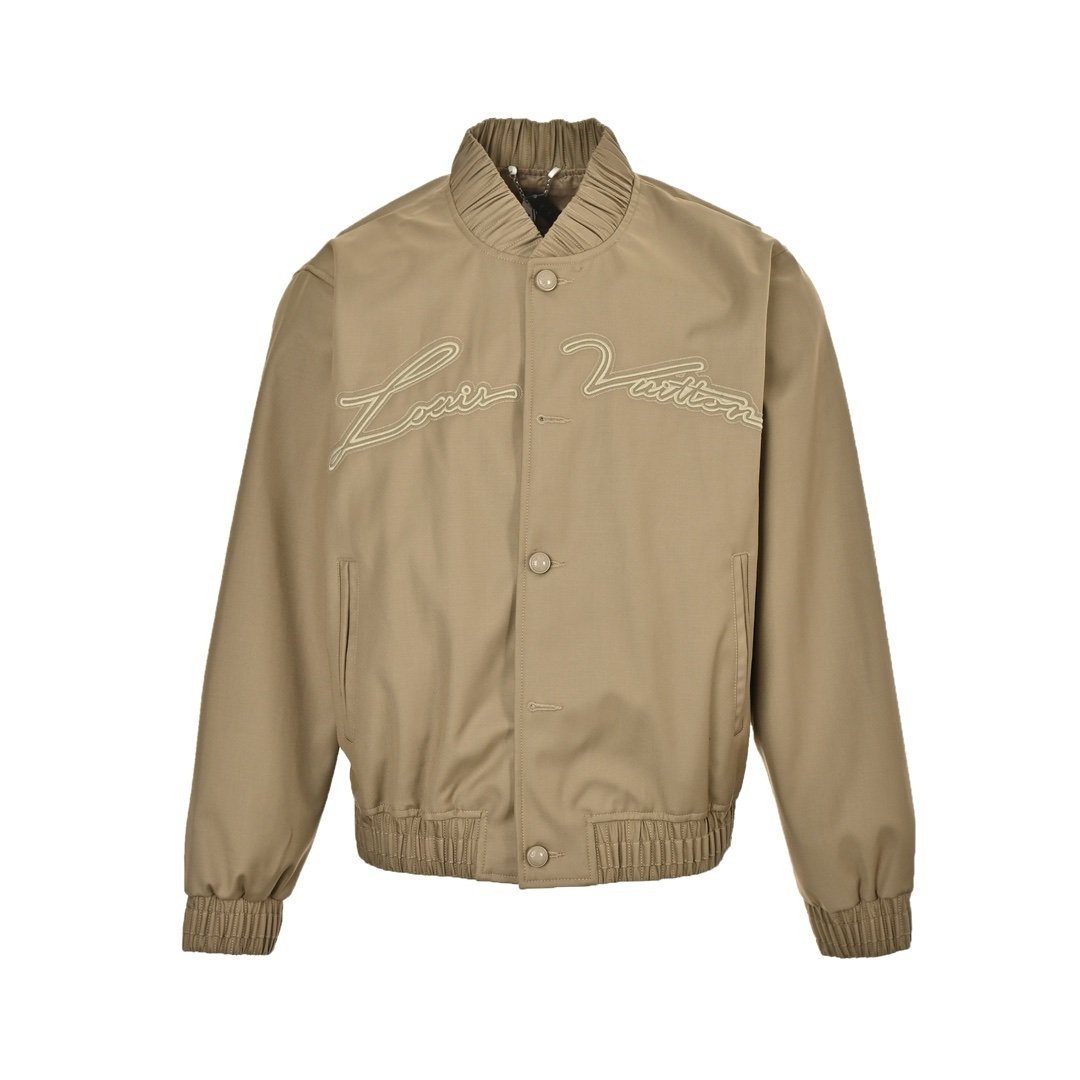 Louis Vuitton Embroidered Cotton Blend Bomber