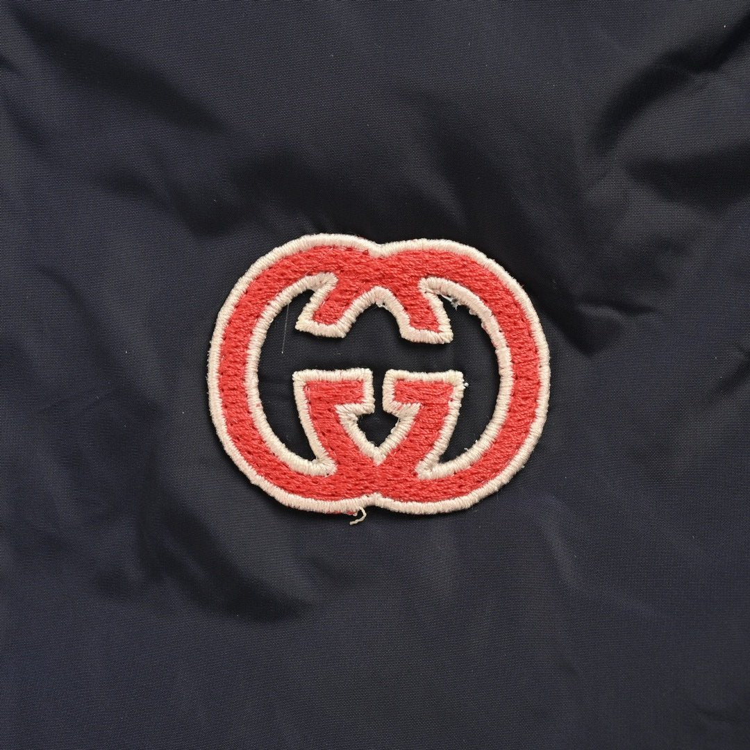 Gucci Reversible Nylon Canvas Jacket in Dark Blue