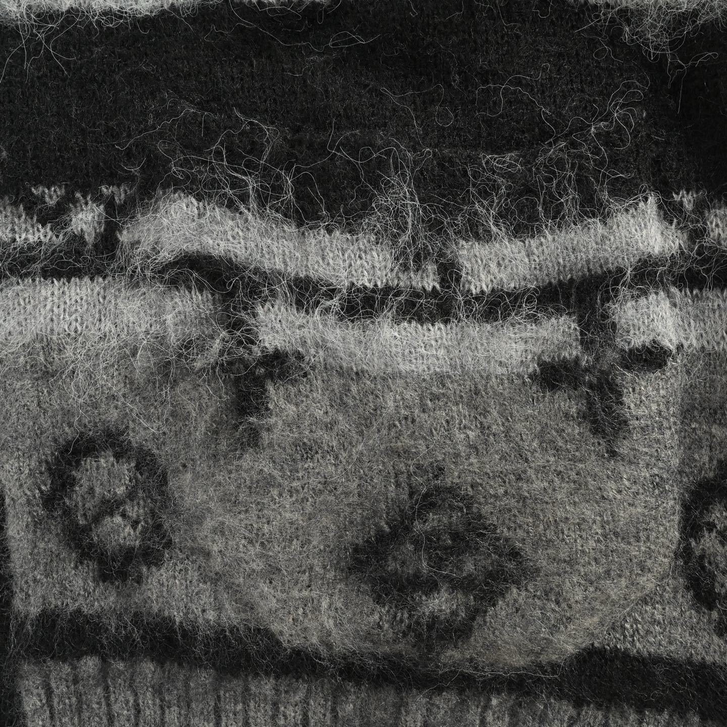 Louis Vuitton x Yayoi Kusama Cardigan Grey Black White