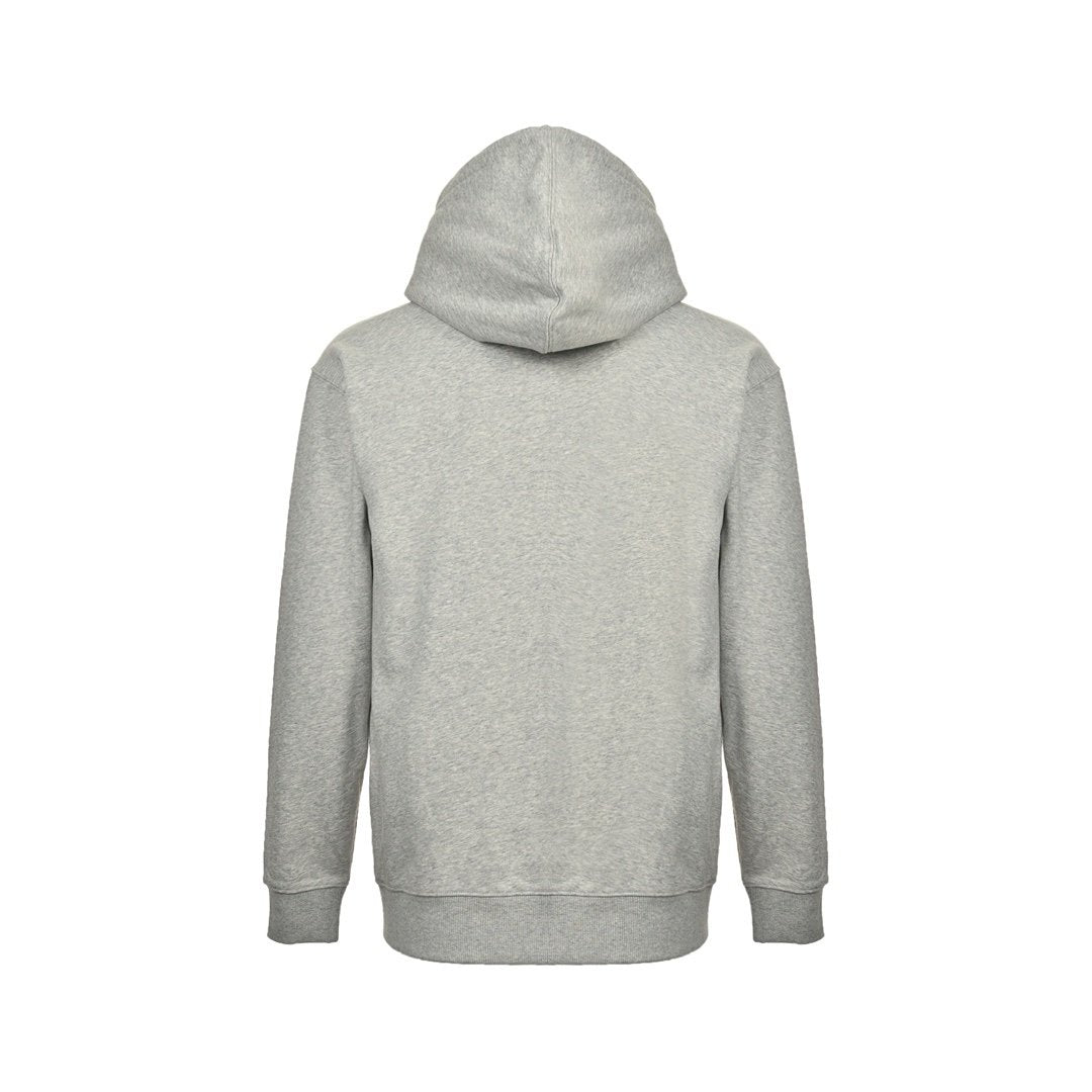 Burberry Hove Check Hood Embroidery Logo Zip Hoodie Grey