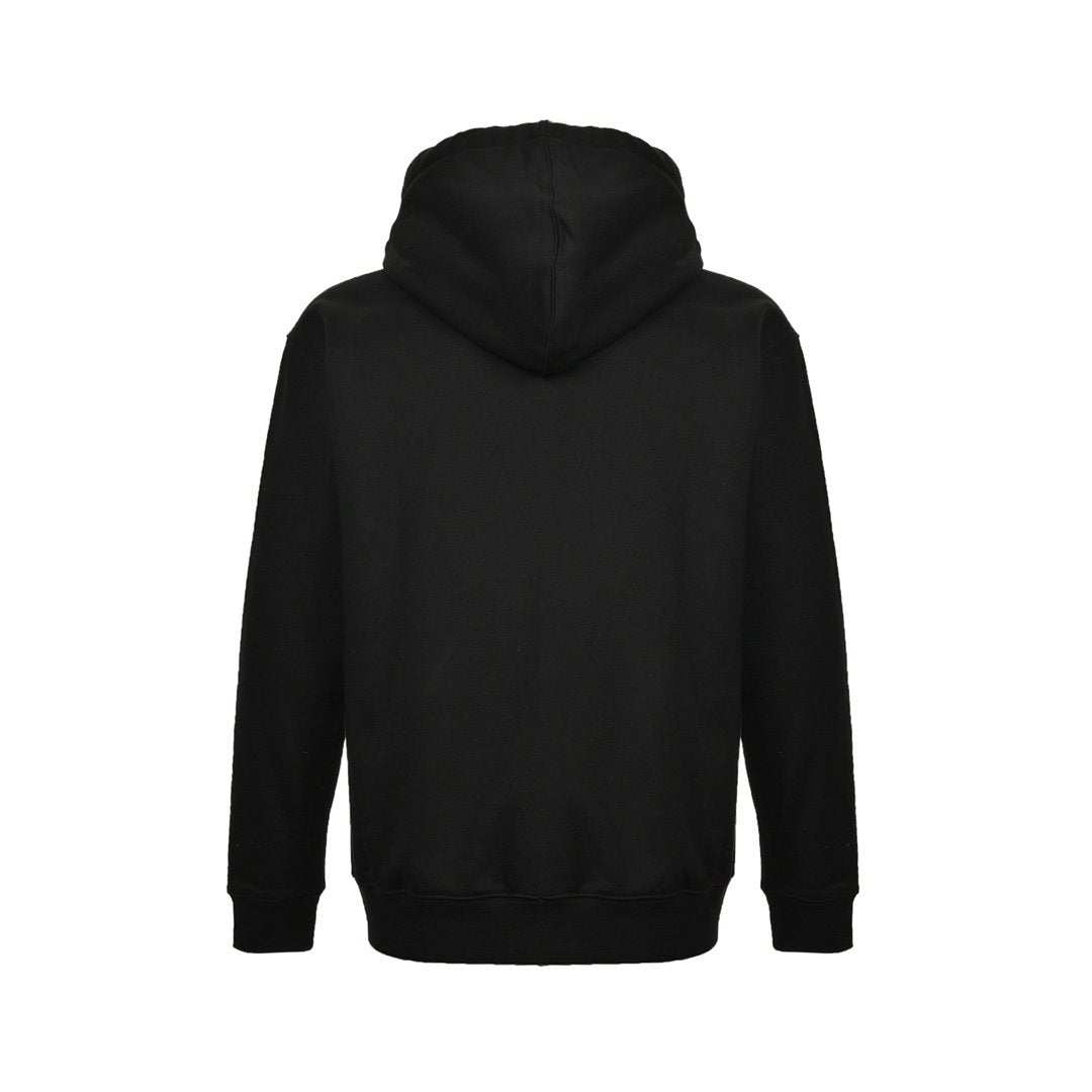 Burberry Hove Check Hood Embroidery Logo Zip Hoodie Black
