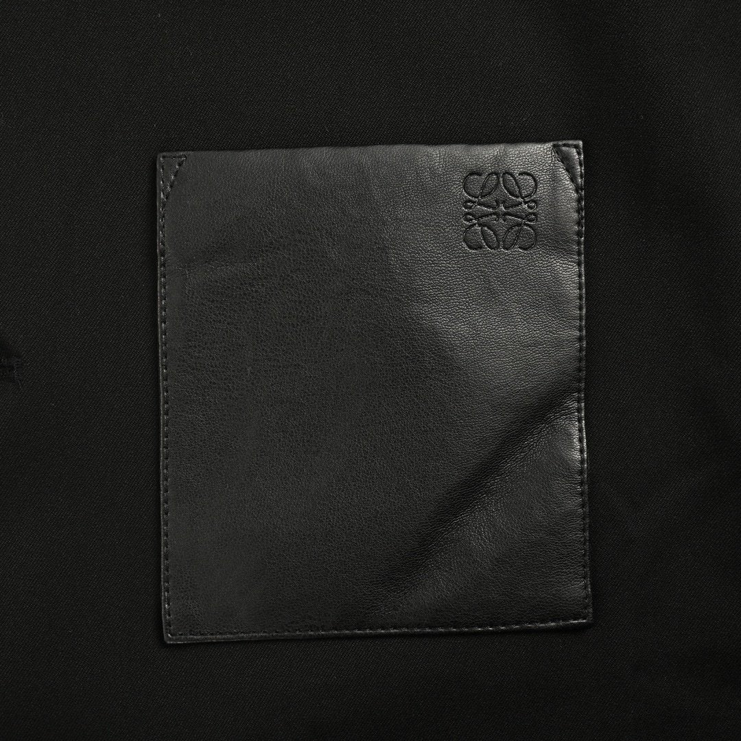 Loewe Wool Workwear Jacket In Black