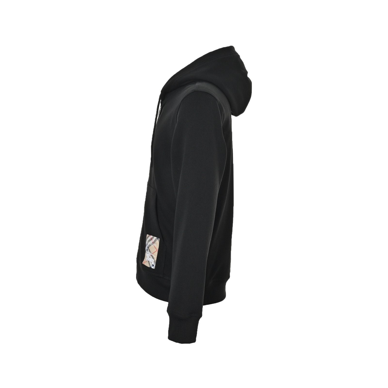Burberry “Check” Zippered Hoodie Black