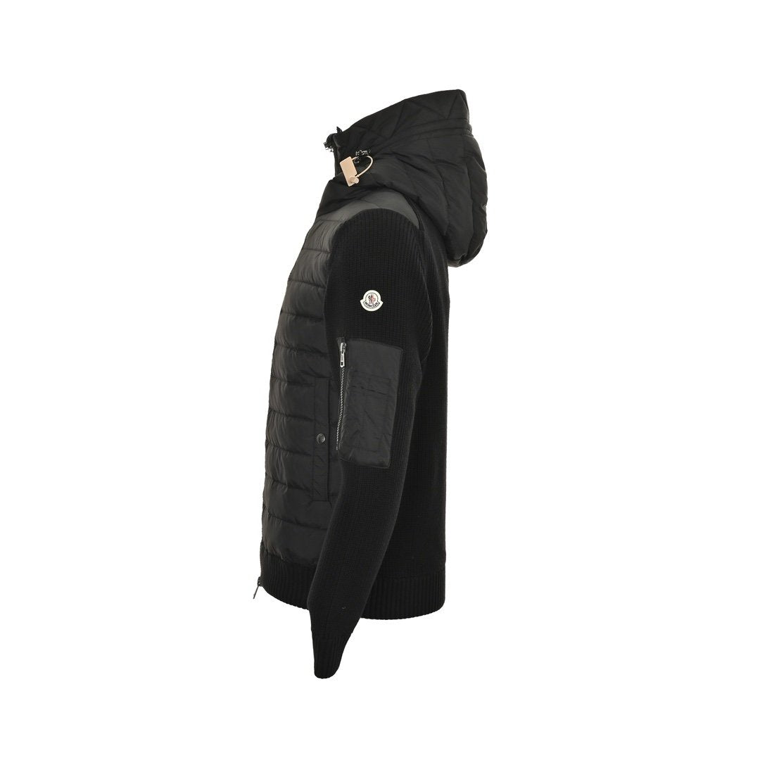 Moncler Padded Wool Jacket Black