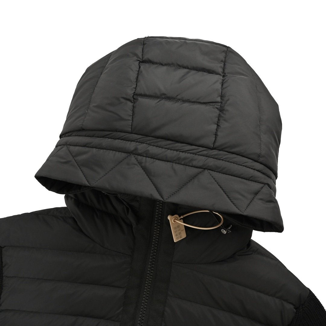 Moncler Padded Wool Jacket Black
