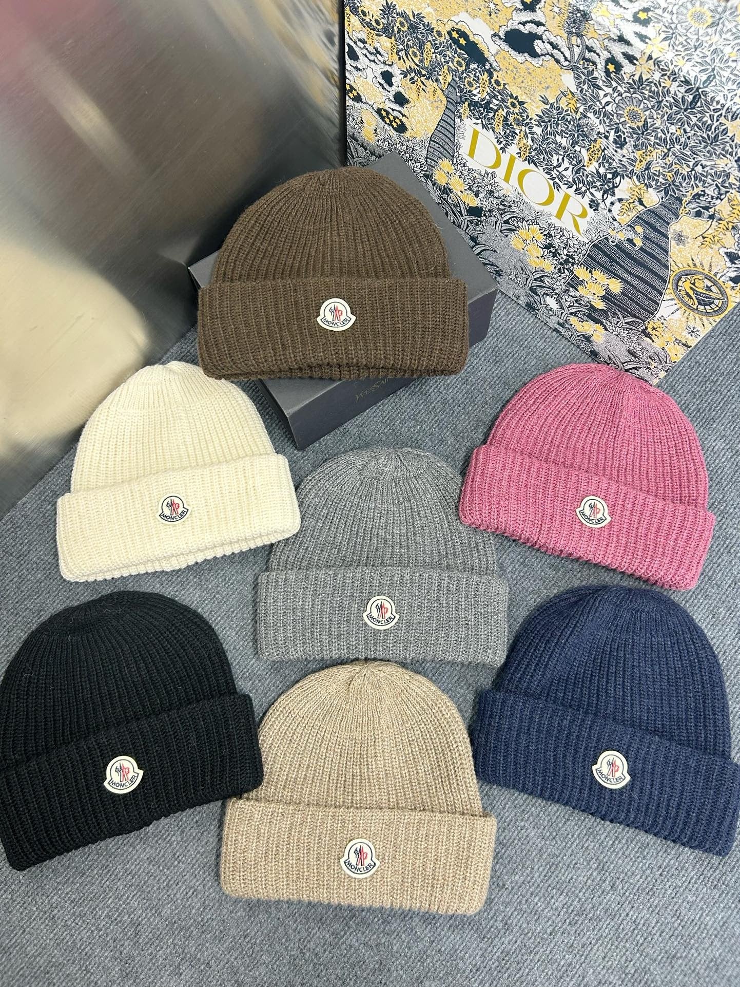 Moncler Logo Wool Beanie