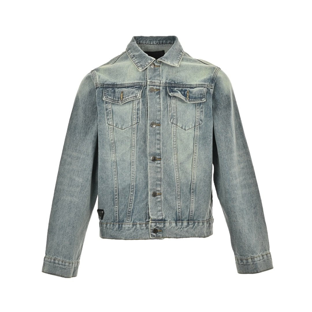 Prada Denim Jack With Logo