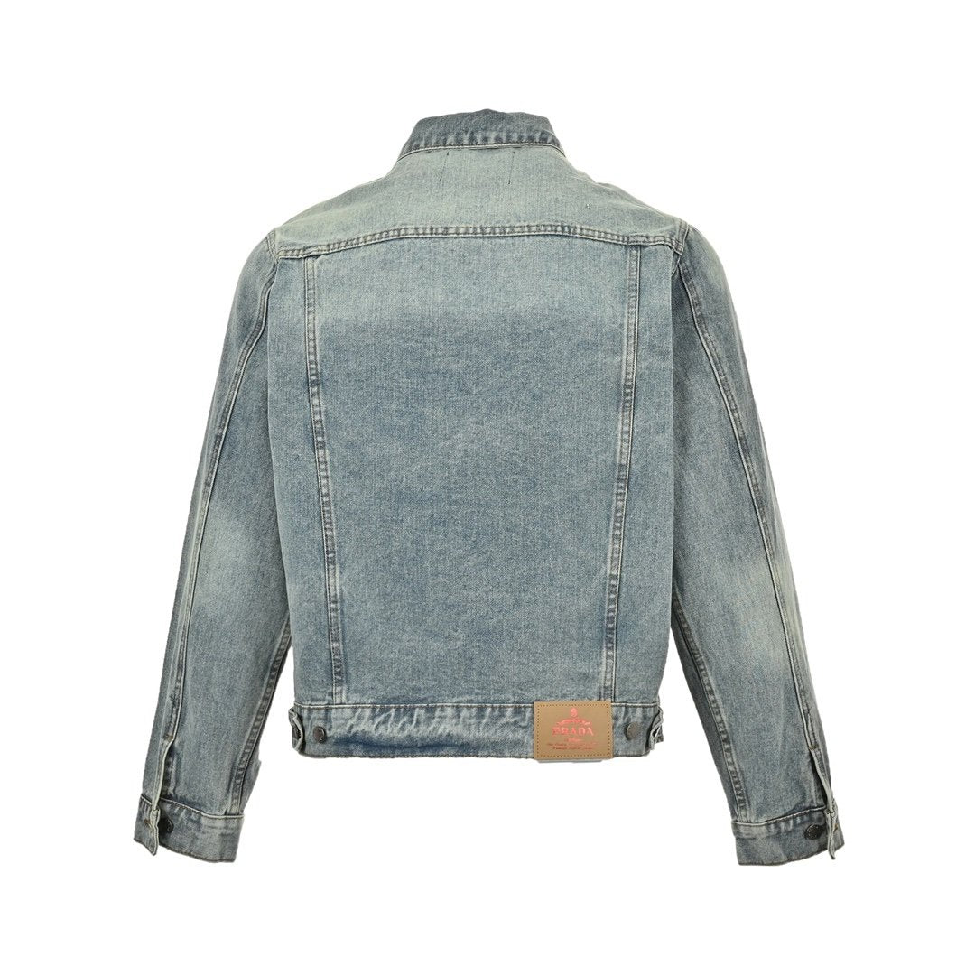 Prada Denim Jack With Logo
