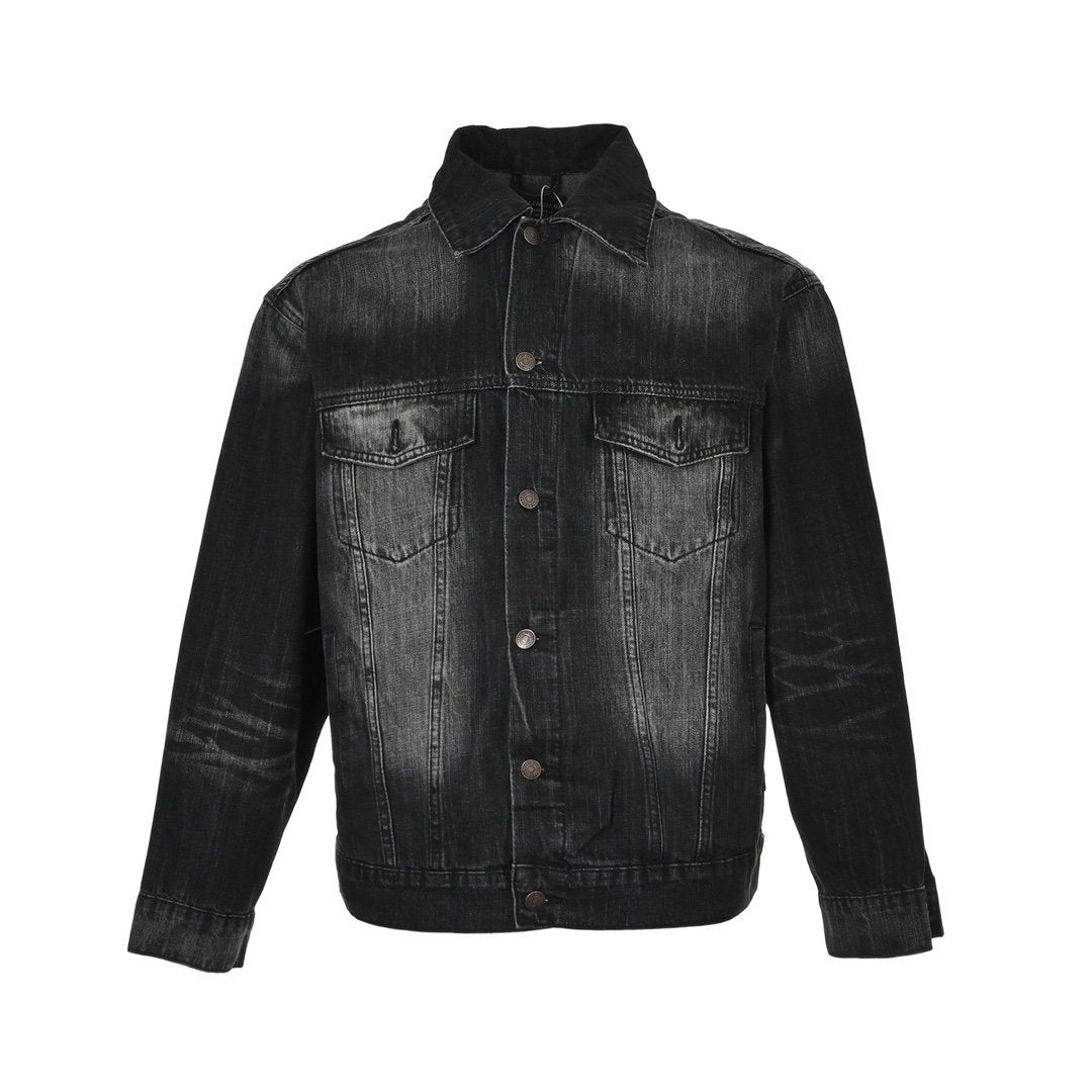 Balenciaga Oversized Denim Jacket Anthracite
