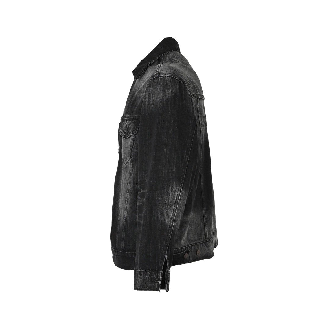 Balenciaga Oversized Denim Jacket Anthracite