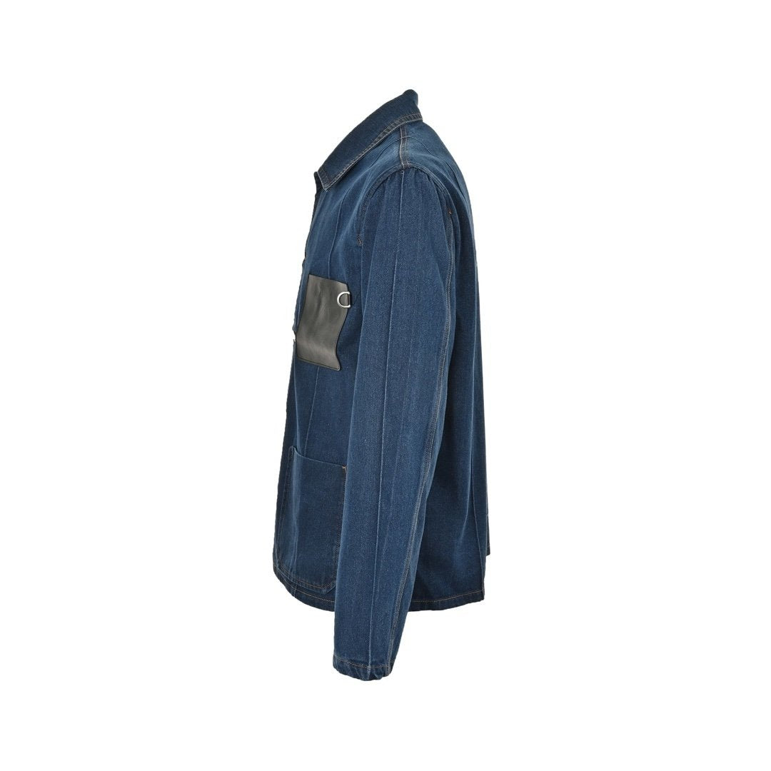 Loewe Anagram Workwear Jacket Denim Blue