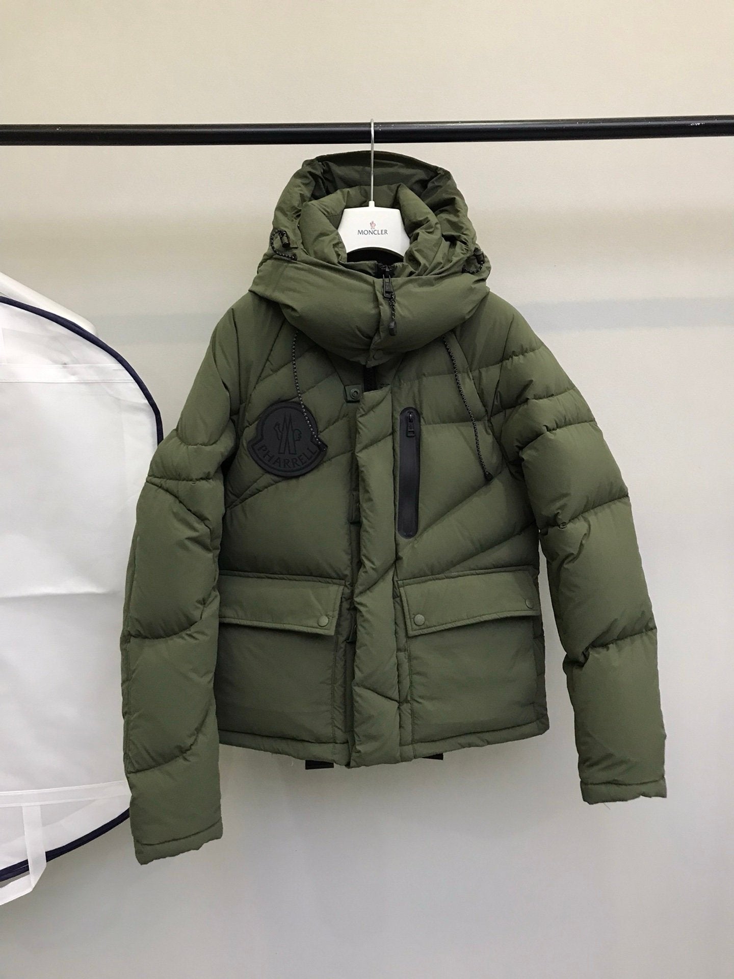 Moncler Genius Chestnut Green Down Jacket