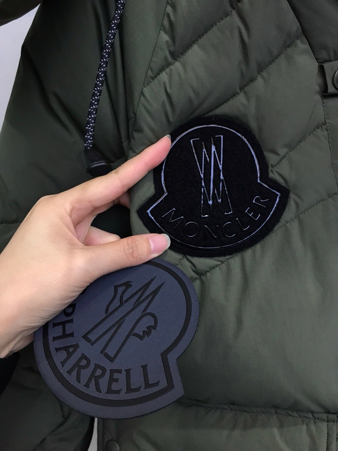Moncler Genius Chestnut Green Down Jacket